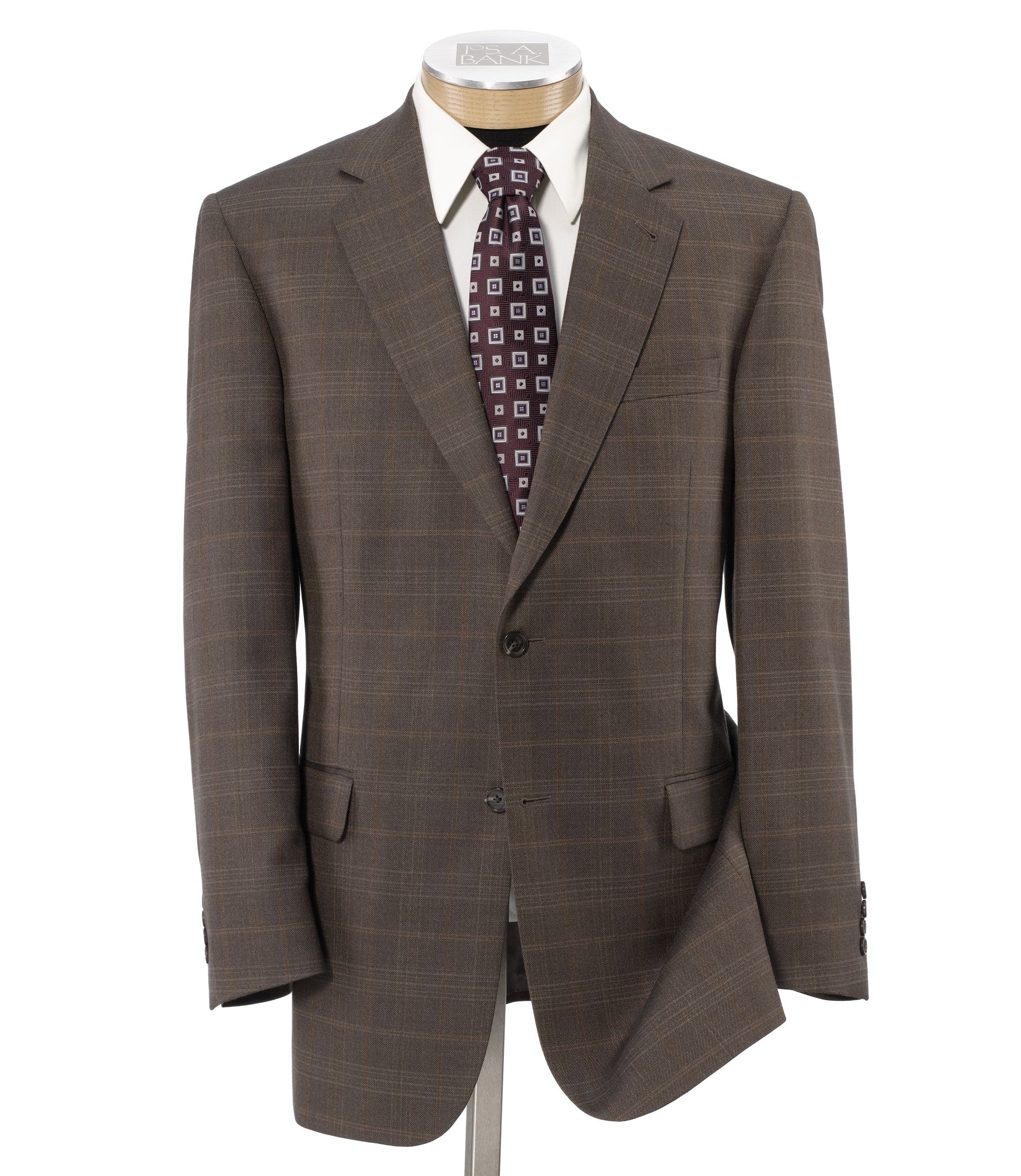 Signature 2-Button Silk/Wool Patterned Sportcoat