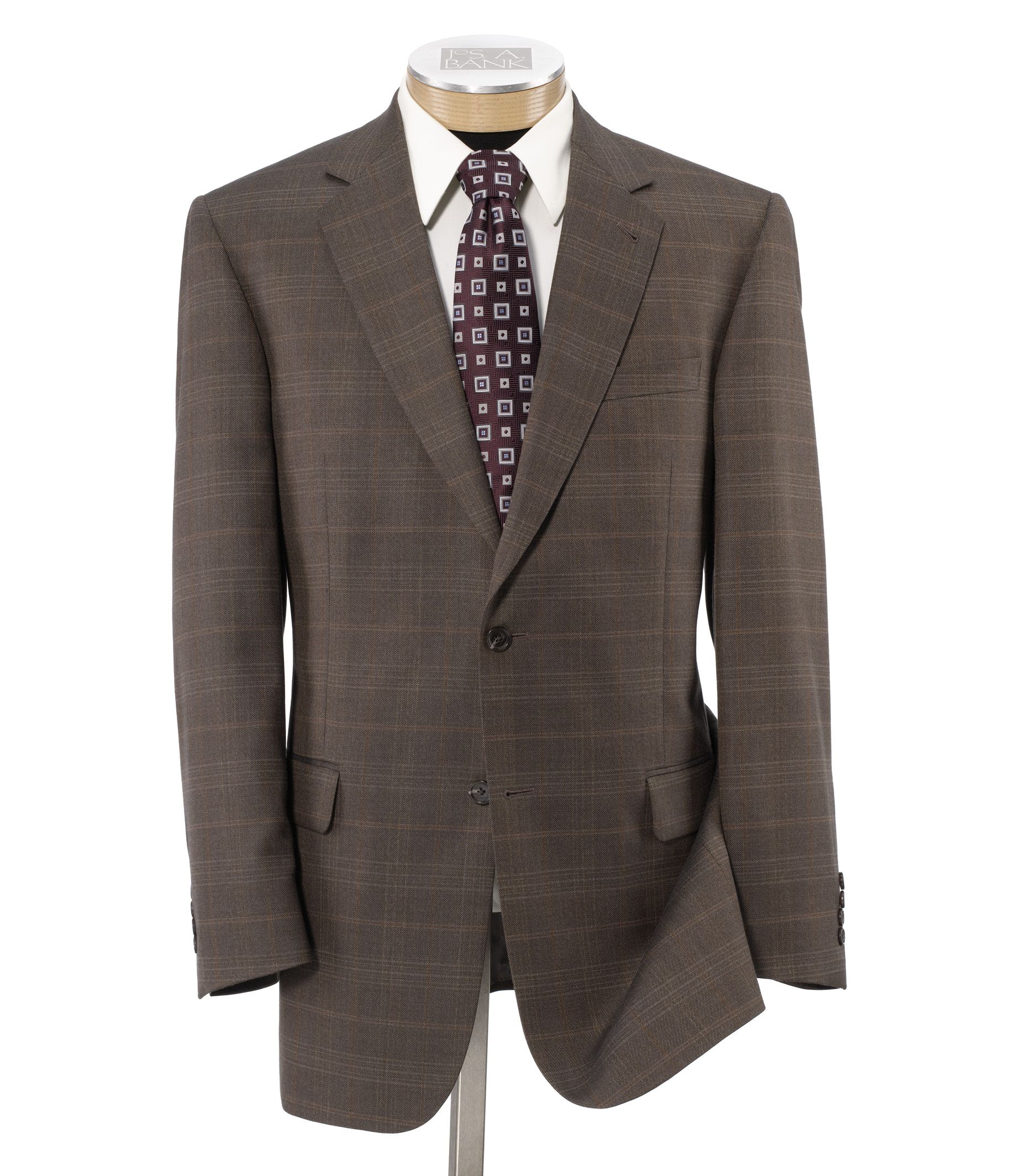 Signature 2-Button Silk/Wool Patterned Sportcoat