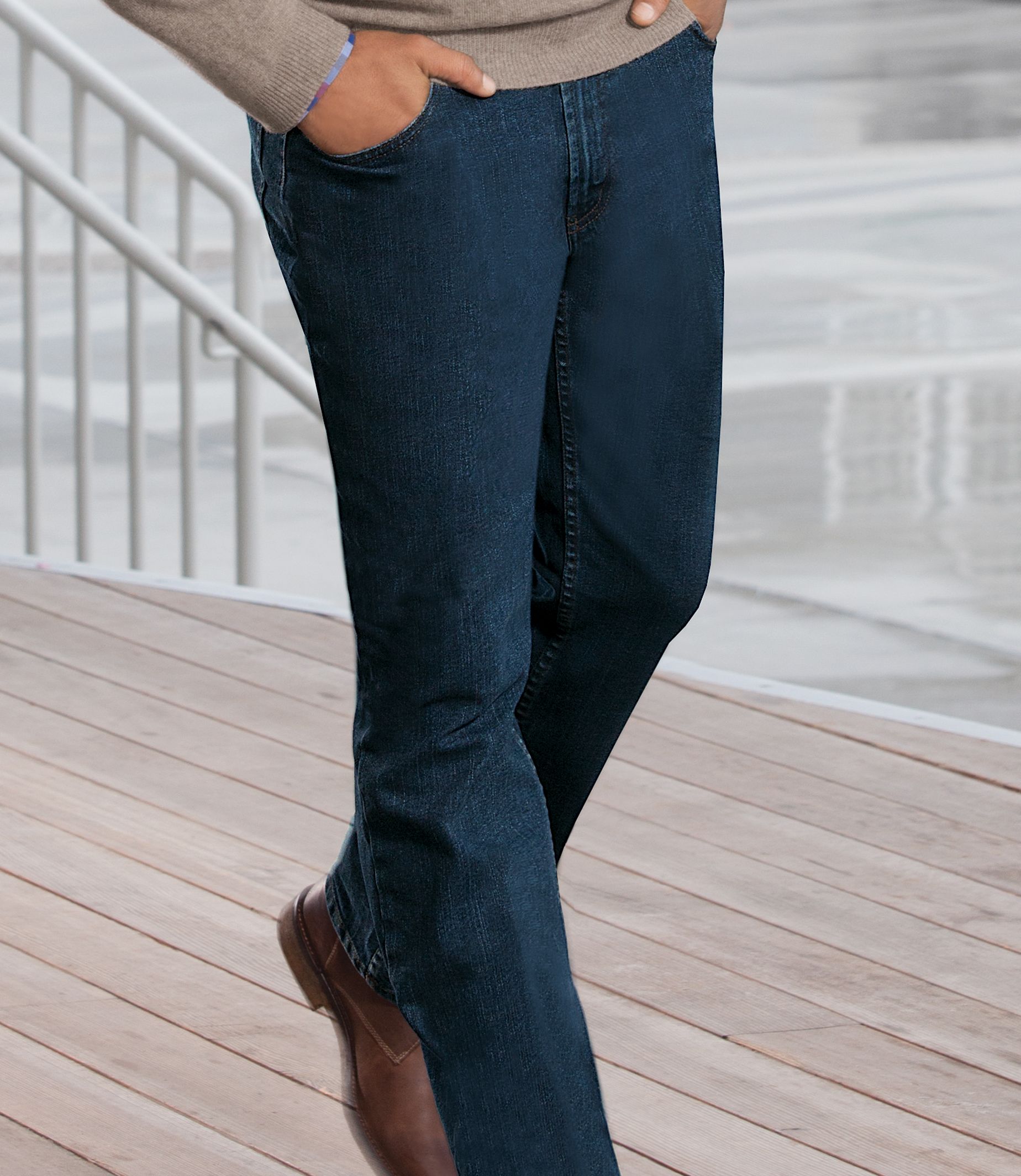 Traveler Denim Tailored Fit Jeans