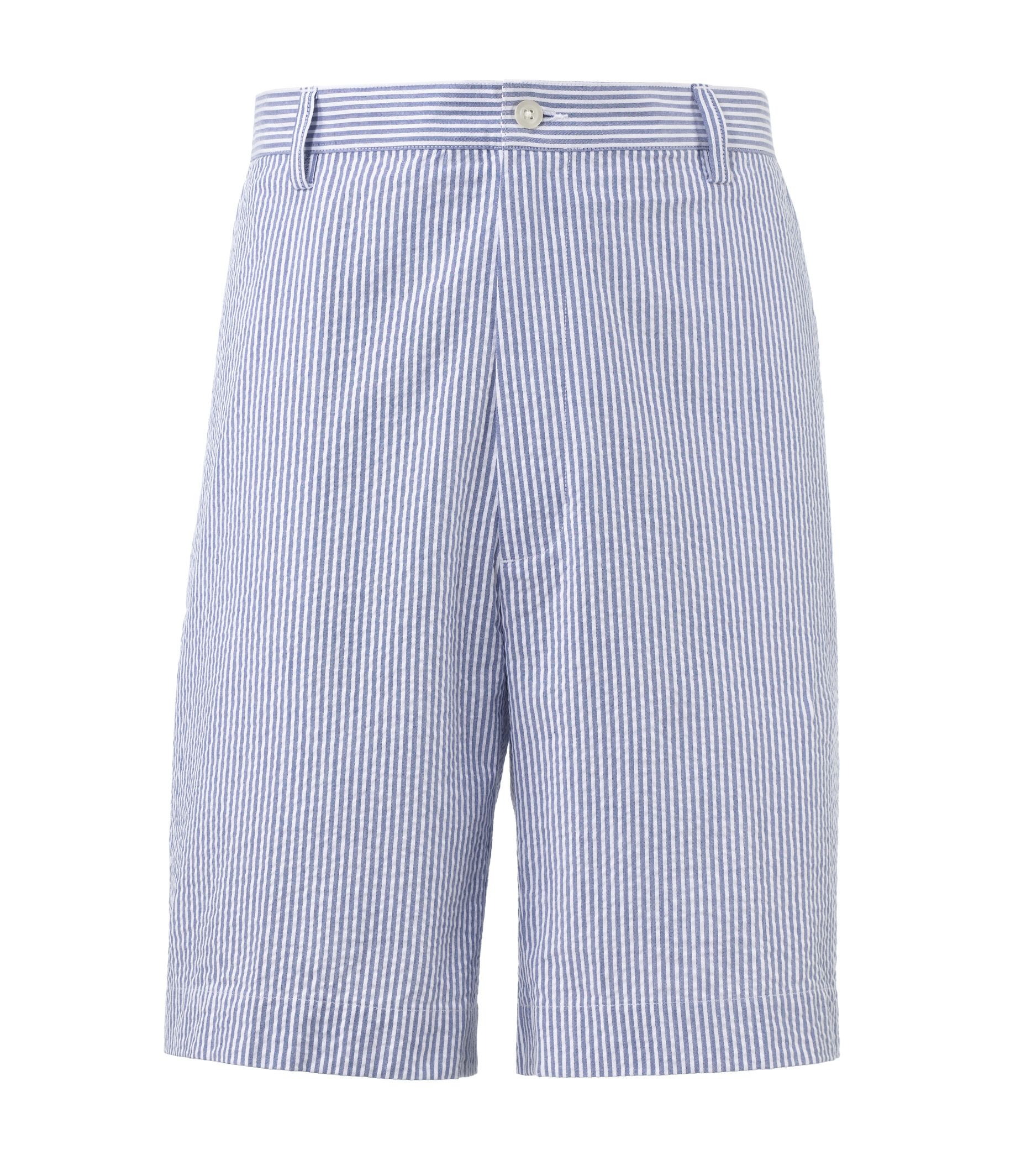 Stays Cool Cotton Plain Front Seersucker Shorts