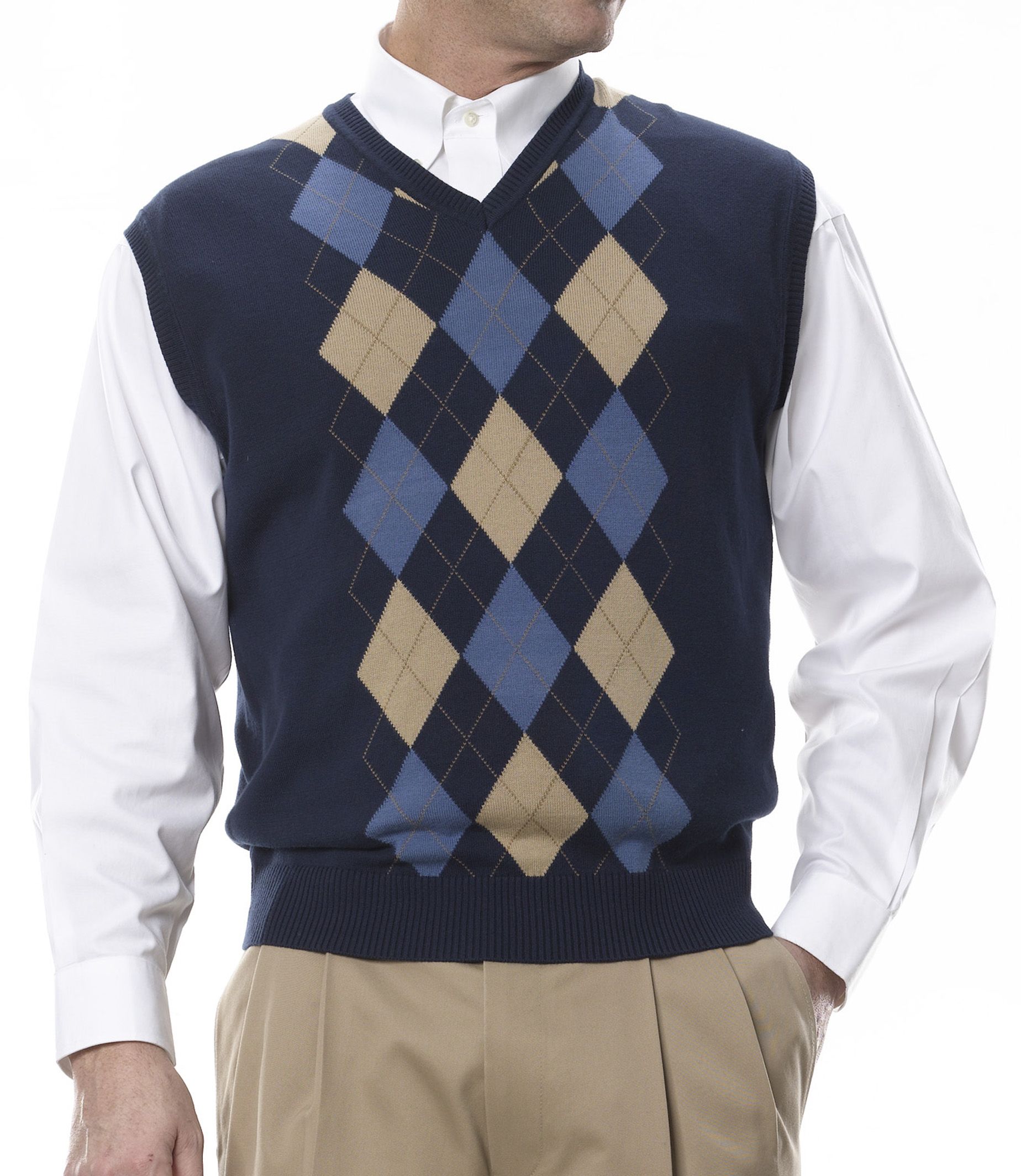 David Leadbetter Argyle Vest