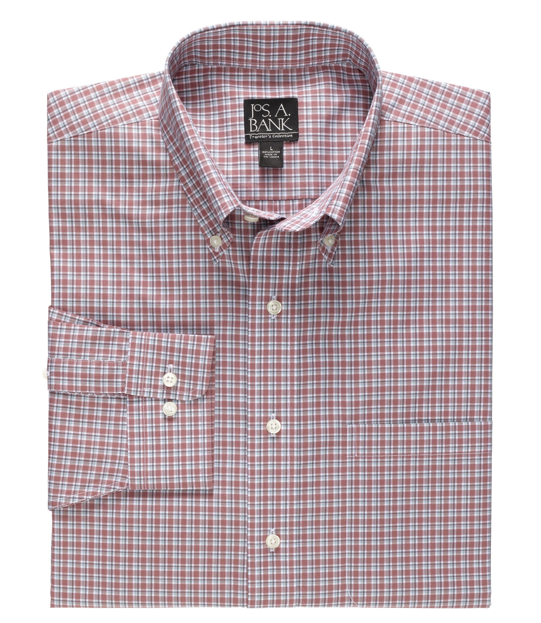 Traveler Long-Sleeve Buttondown Sportshirt