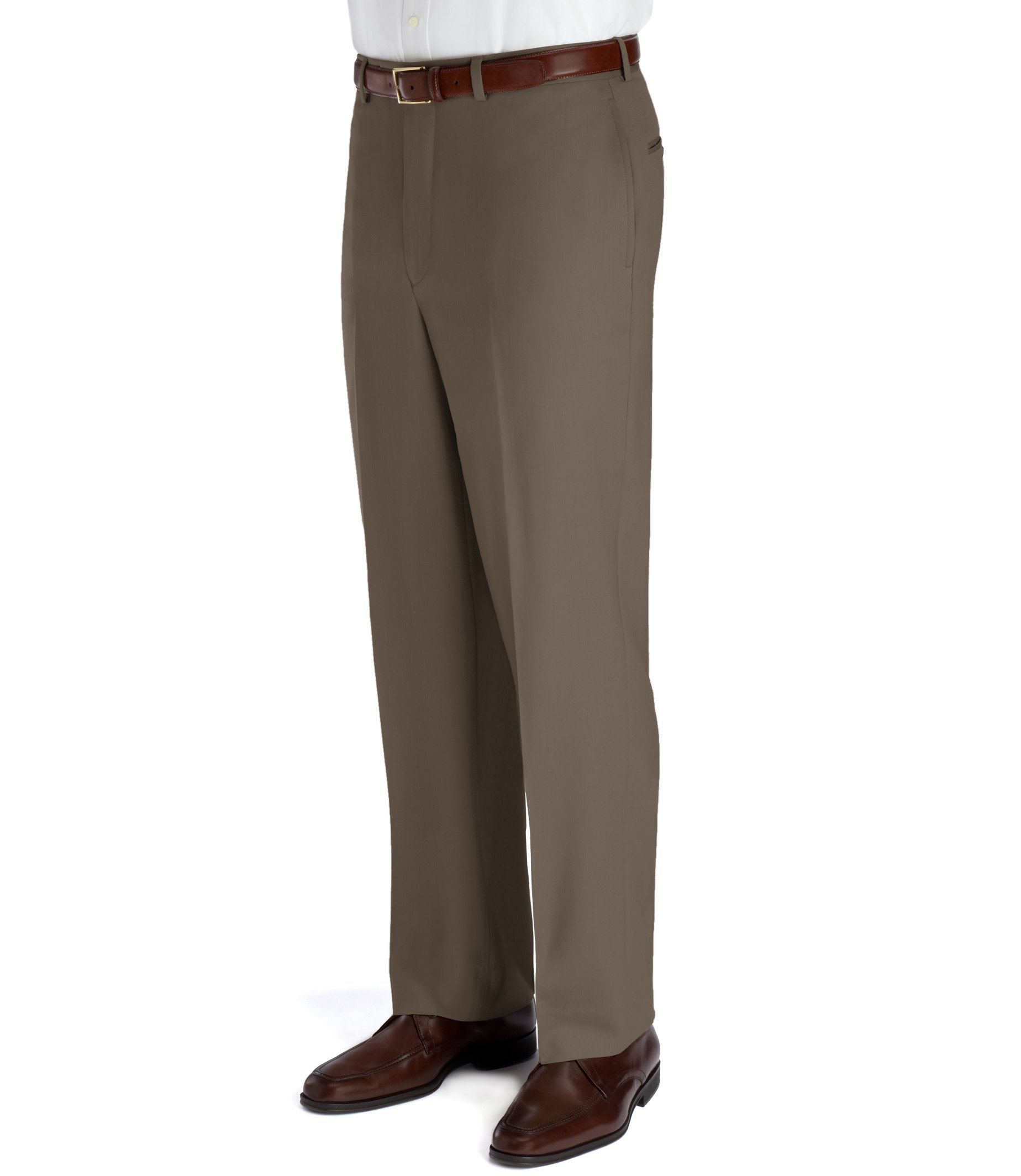 Signature Plain Front Trousers