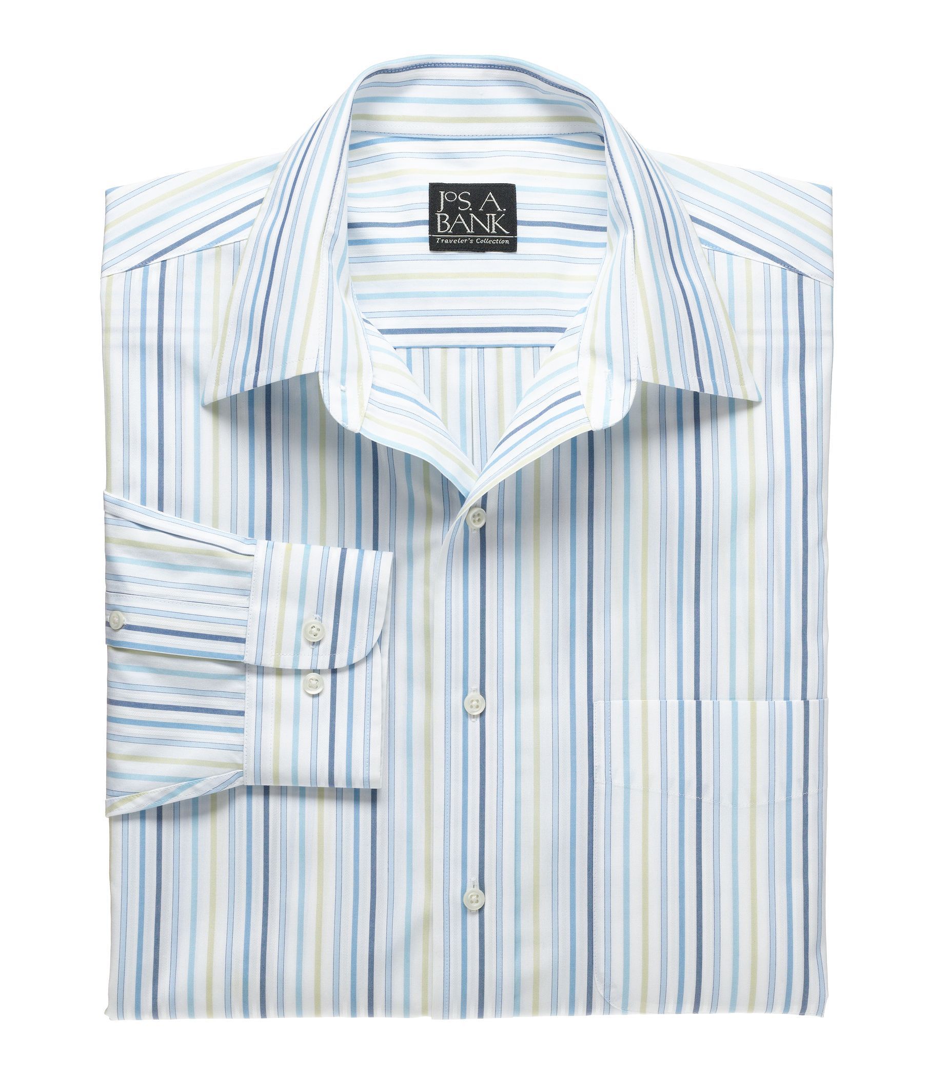 Traveler Long-Sleeve Point Collar Sportshirt