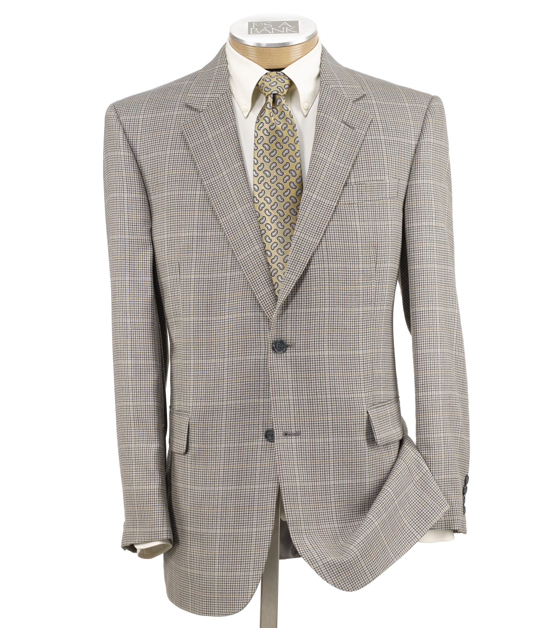 Executive 2 Button Patterned Sportcoat Extended Sizes