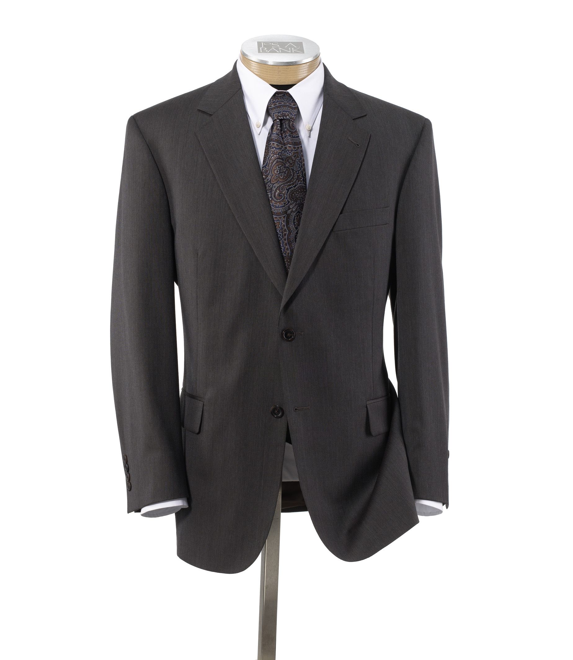 Joseph 2 Button Wool Vested Suit with Pleated Trousers