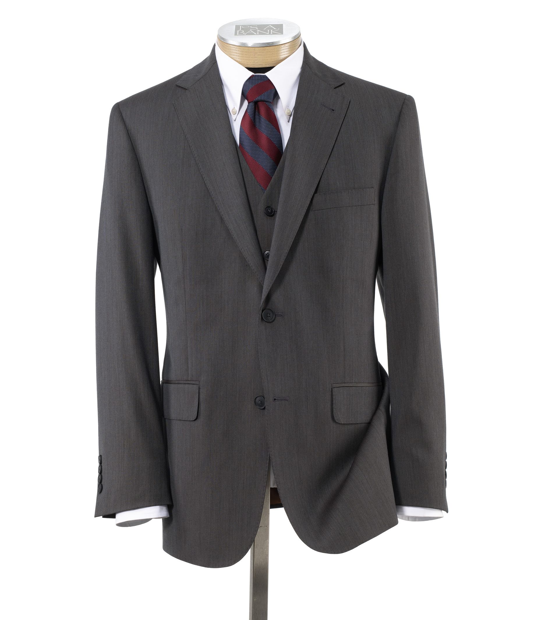 Joseph 2 Button Wool Vested Suit with Plain Front Trousers- Sizes 48-52