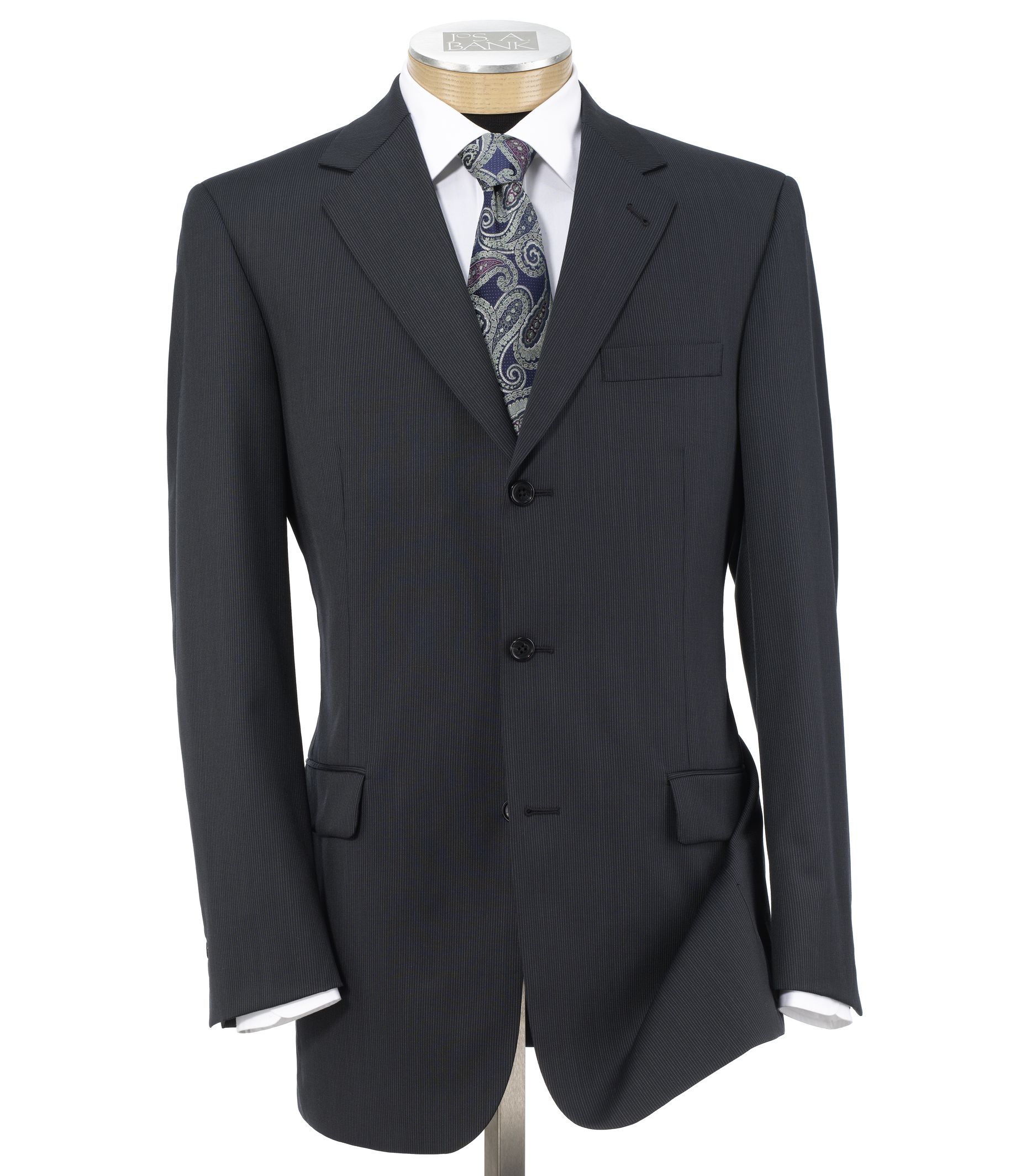 Signature 3-Button Wool Suit- Sizes 44-52