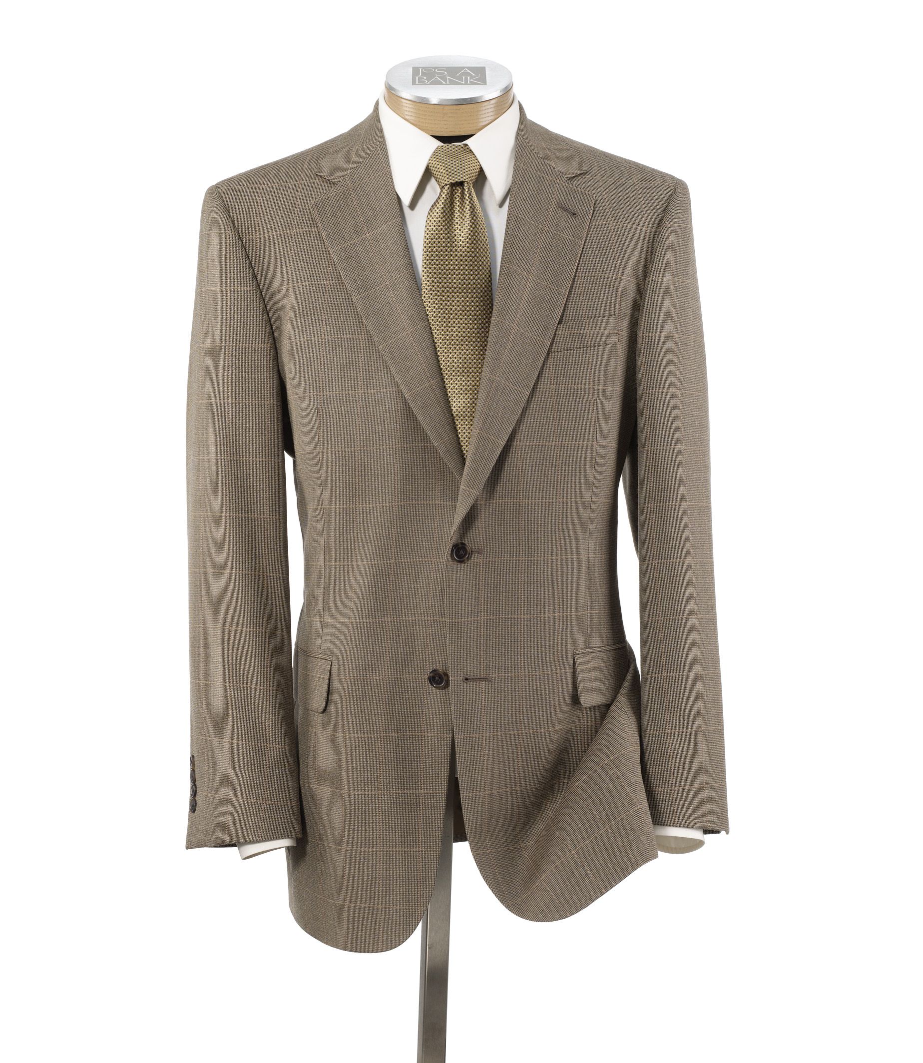 Signature 2-Button Silk/Wool Patterned Sportcoat- Sizes 48-52