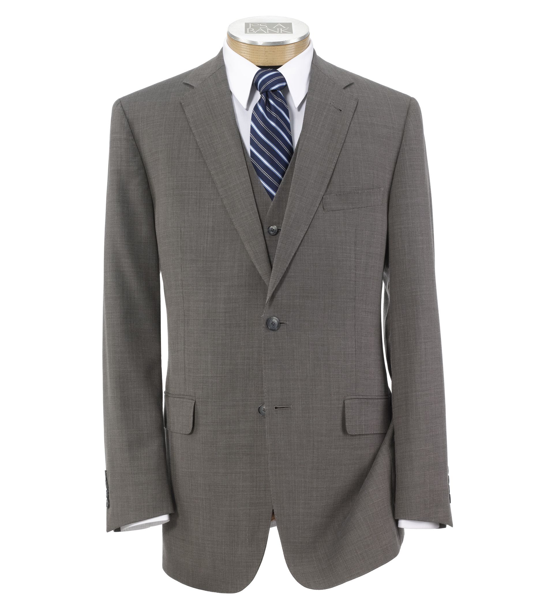 Joseph 2 Button Wool Vested Suit with Pleated Trousers
