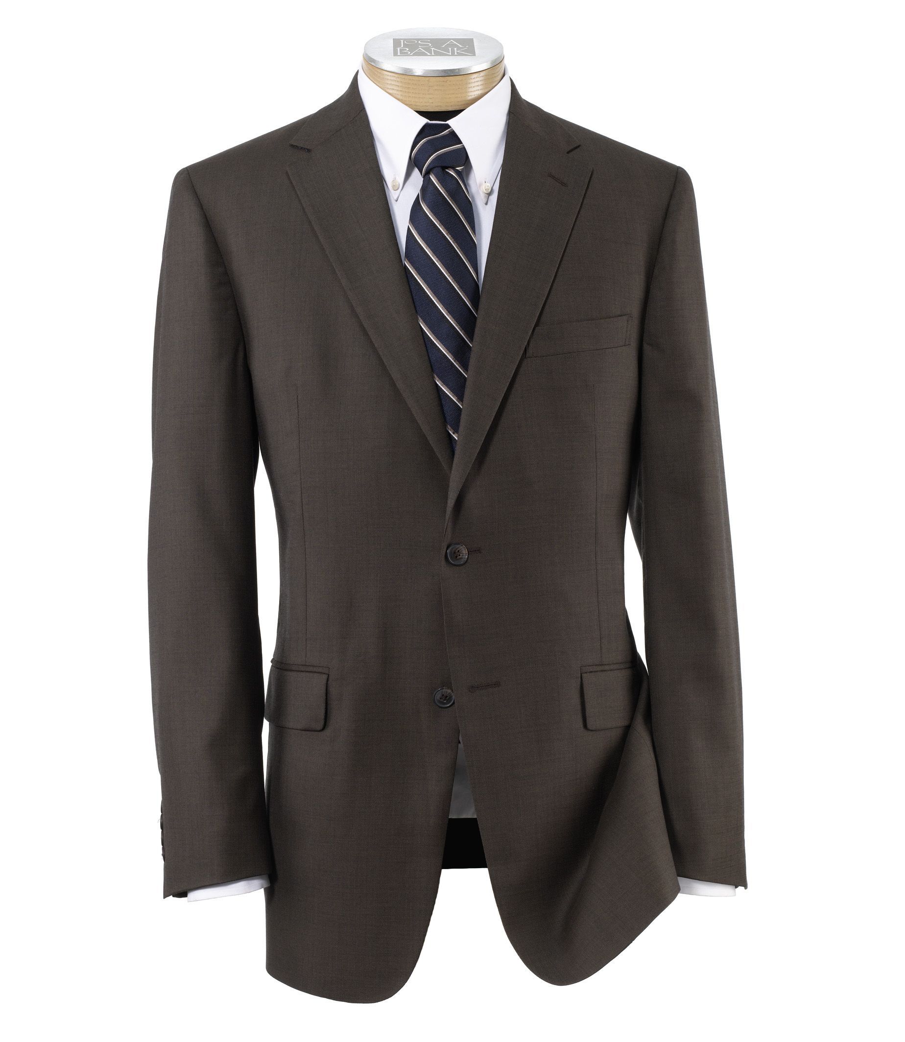 Traveler Tailored Fit 2-Button Suits Plain Front Trousers