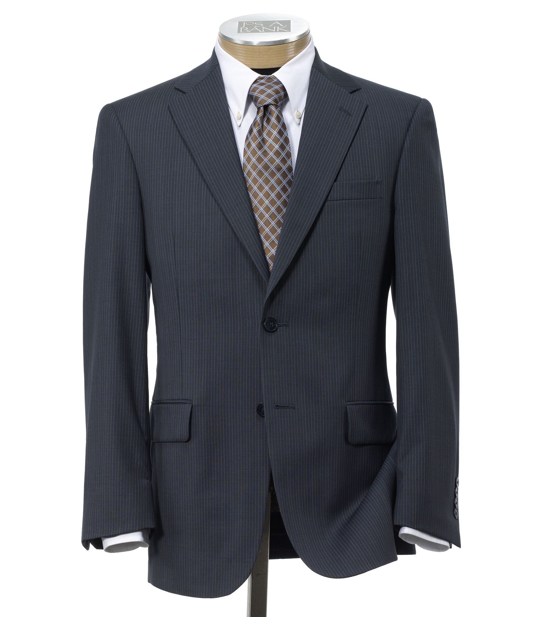 Traveler Tailored Fit 2-Button Suits Plain Front Trousers