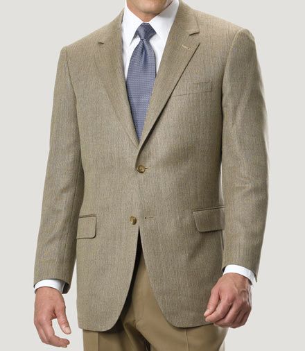 Signature 2-Button Herringbone Sportcoat- Sizes 54-56