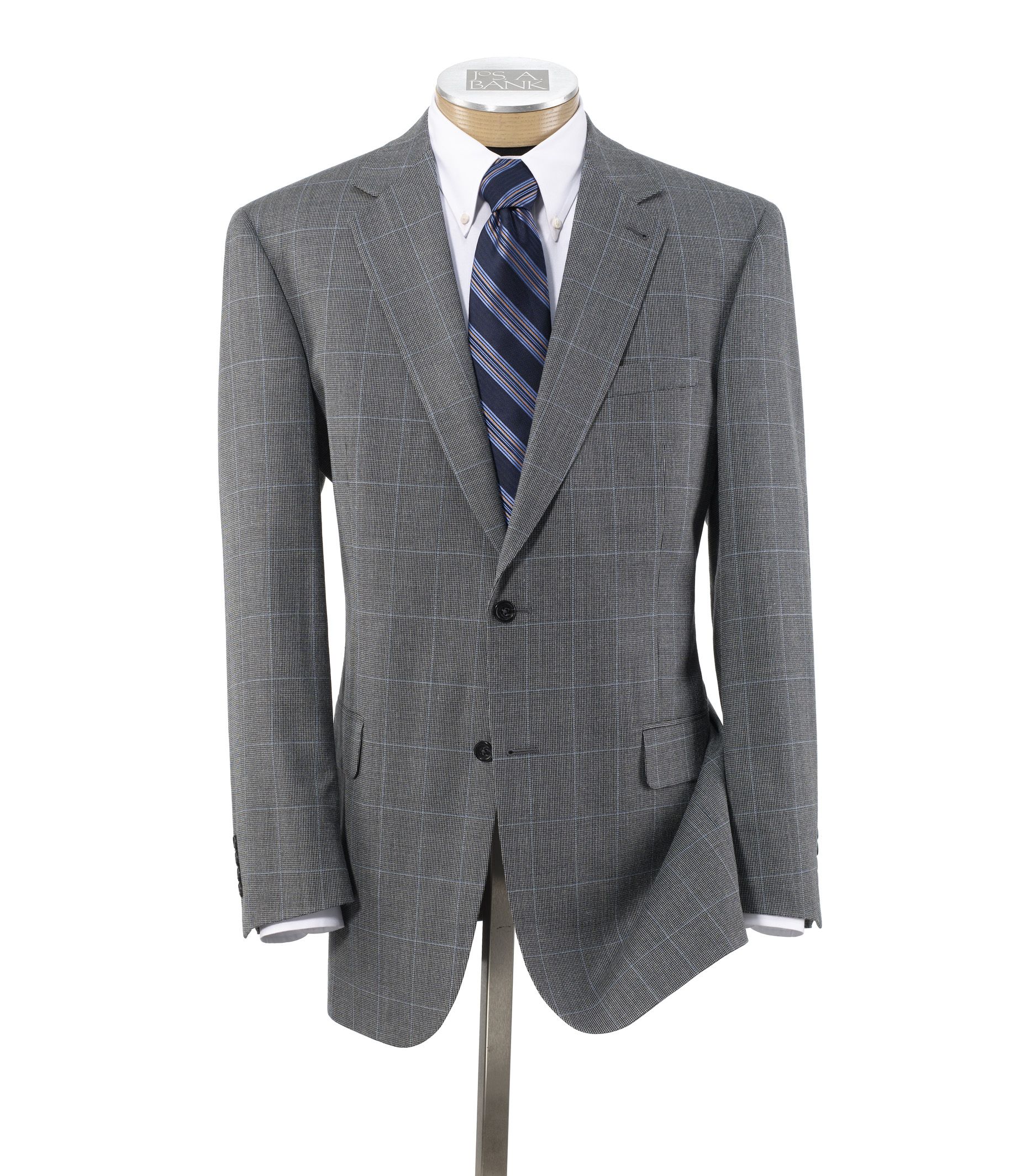 Signature 2-Button Silk/Wool Patterned Sportcoat - Sizes 44-52