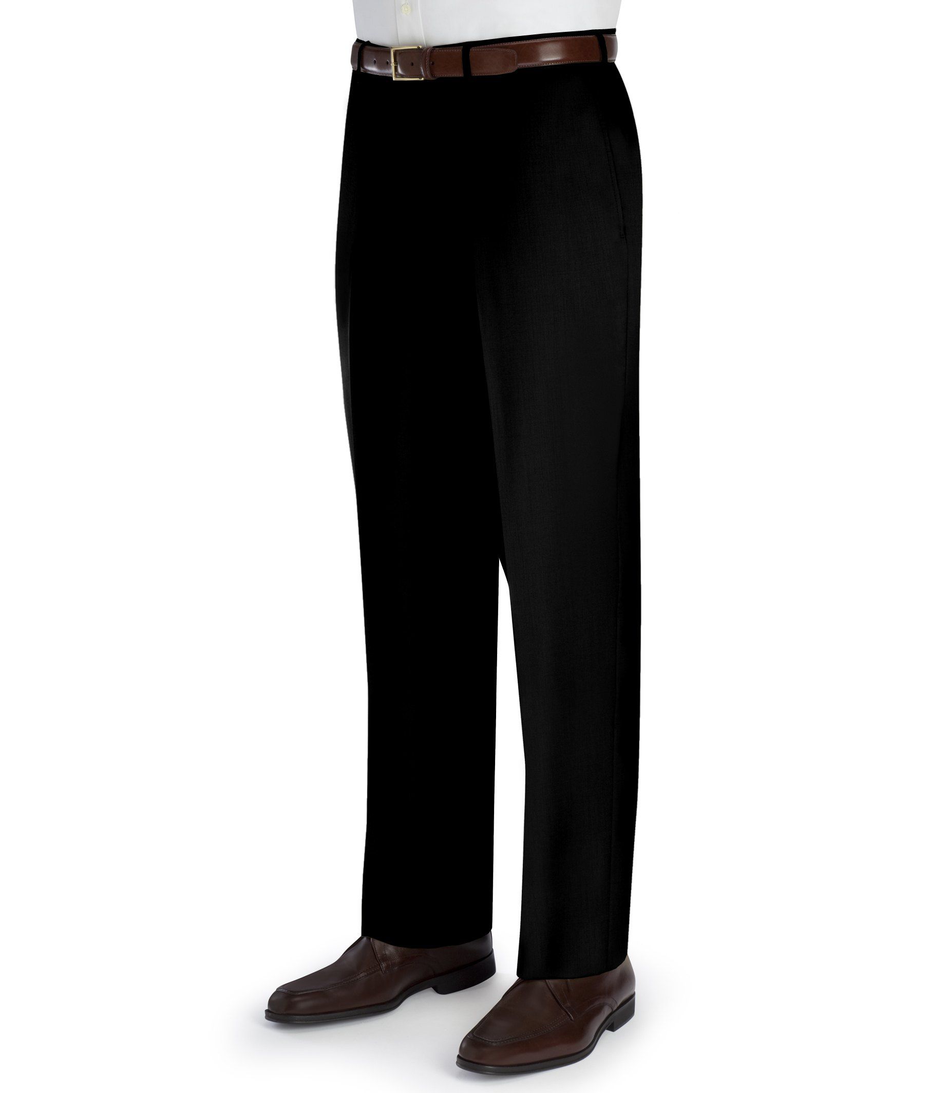 Signature Wool Gabardine Plain Front Trouser- Sizes 50-52