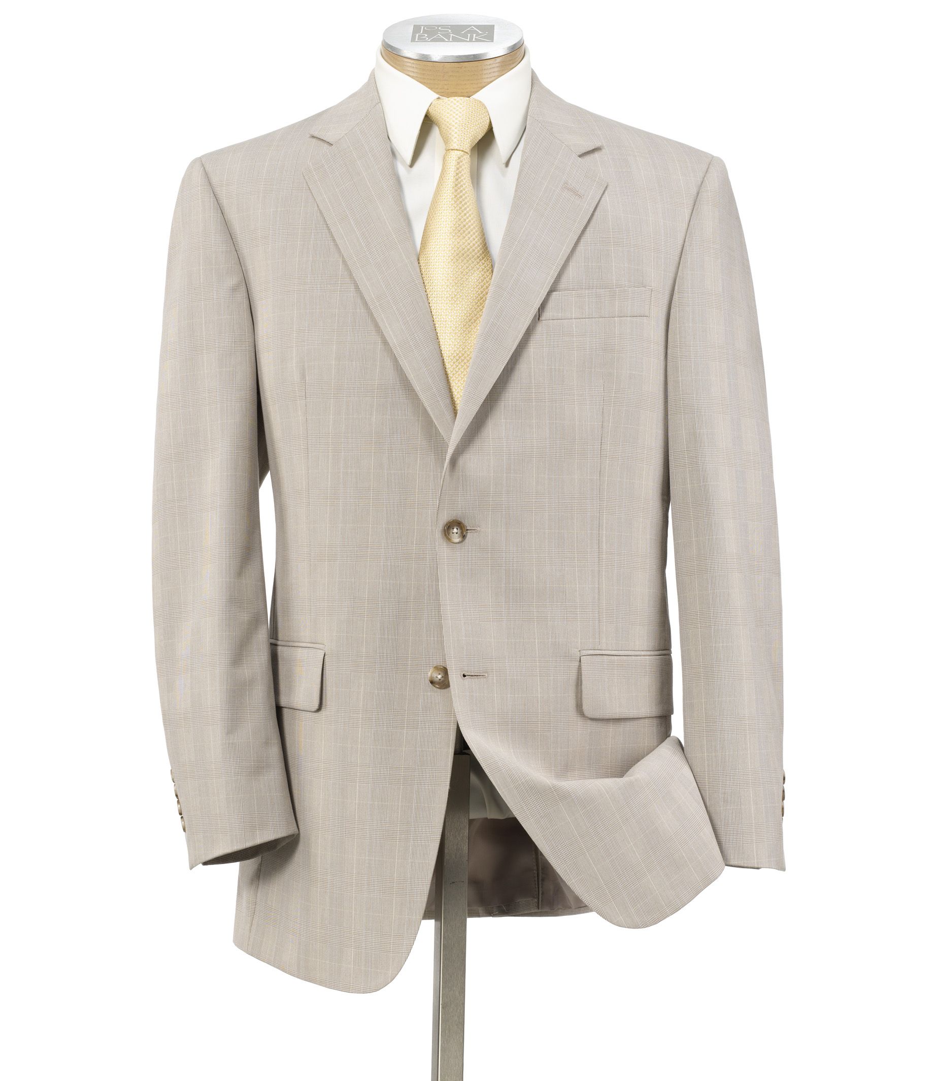 Tropical Blend 2 Button Suit with Plain Front Trousers- Sizes 44 X-Long - 52
