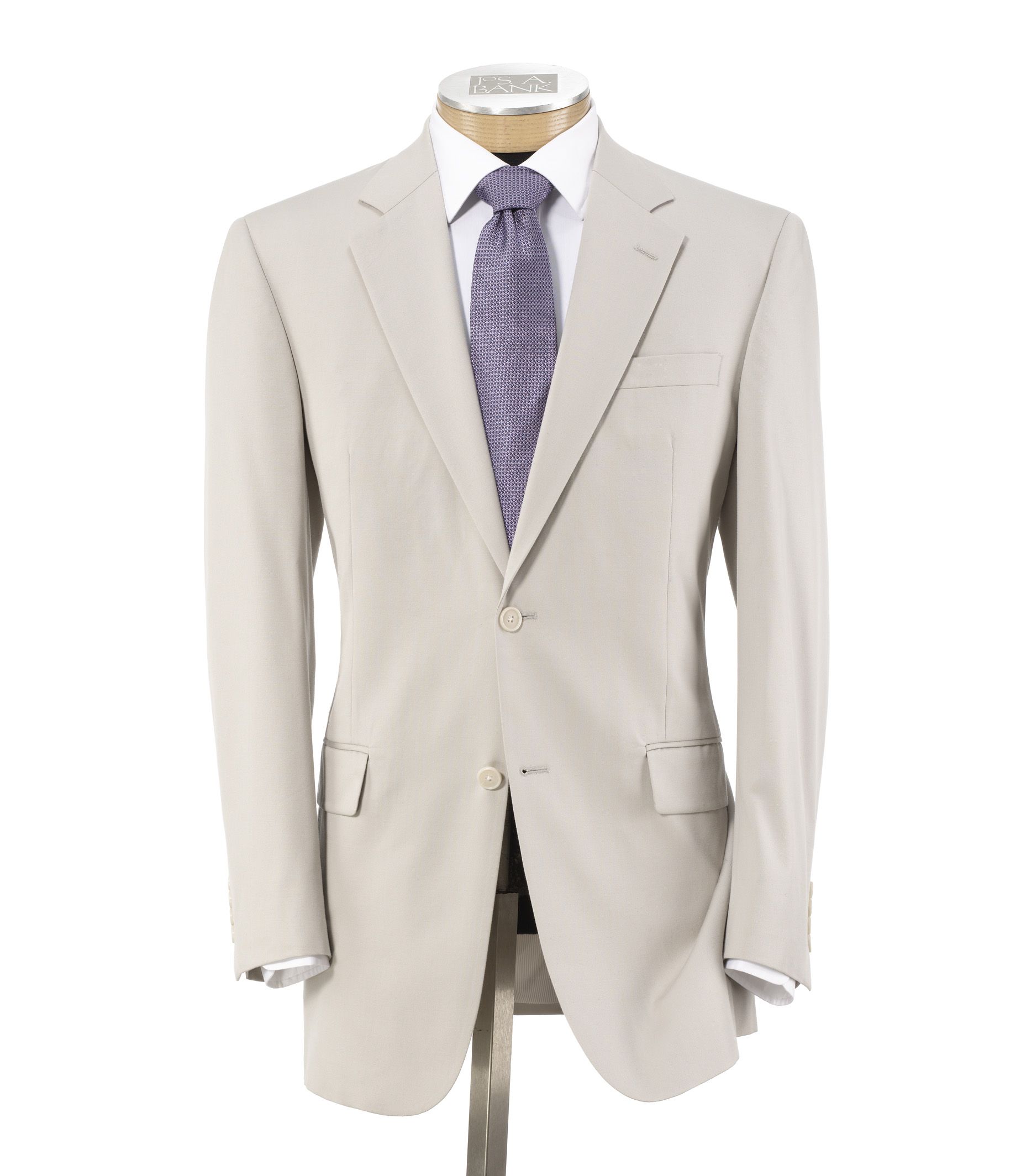 Tropical Blend 2 Button Suit with Plain Front Trousers