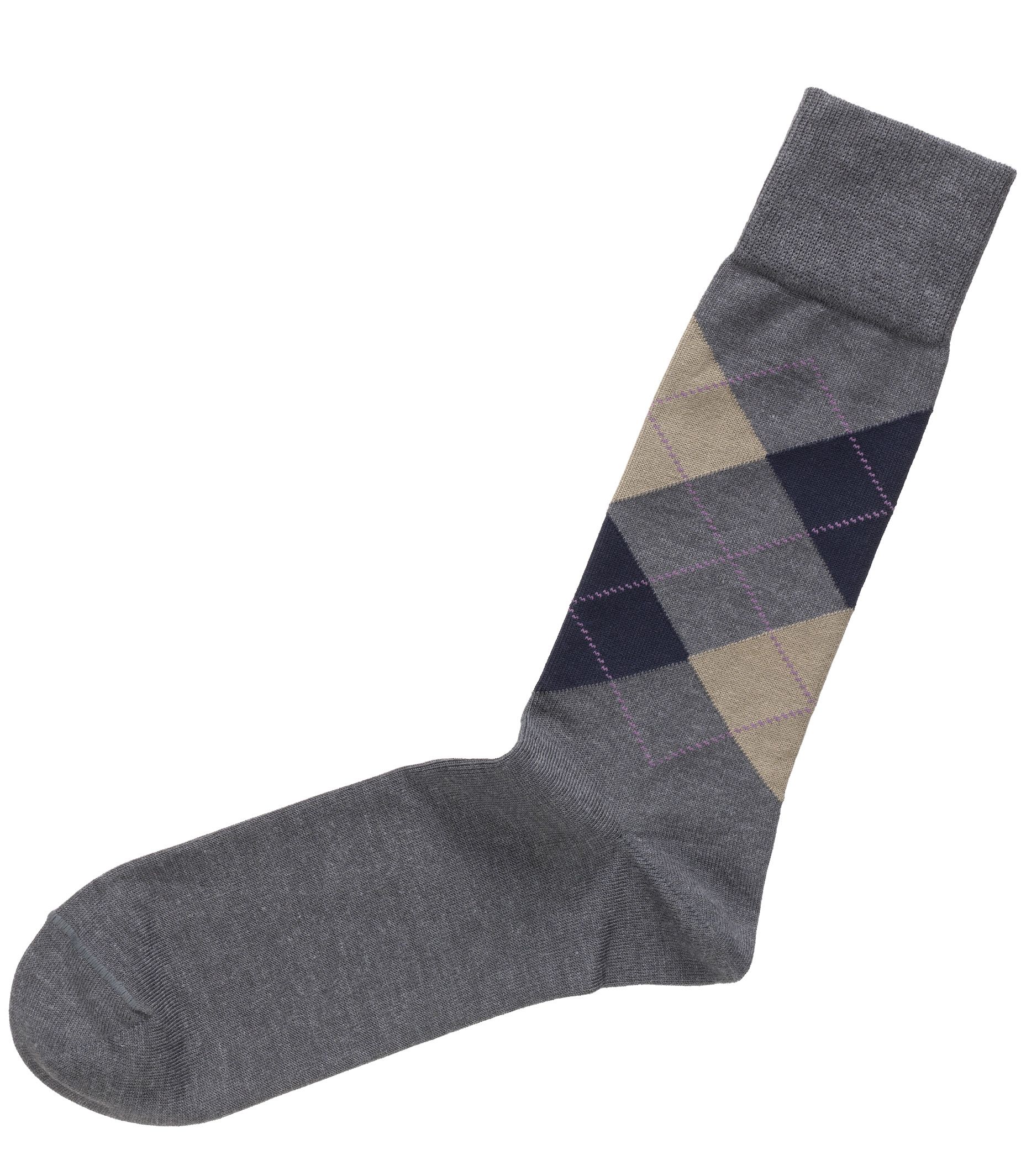 Dress Argyle Mid-Calf Socks-Cambridge Grey