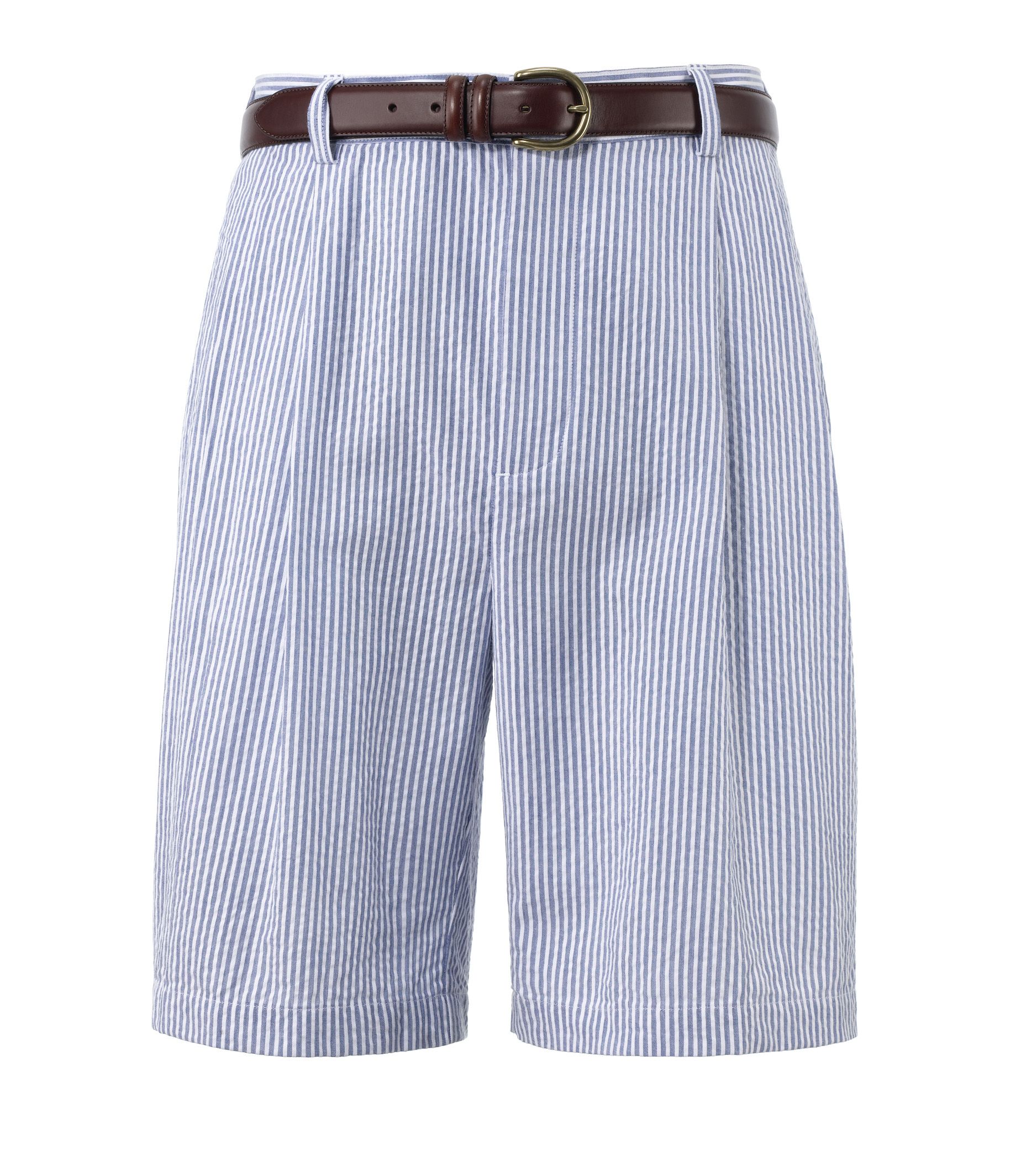 Factory Store Seersucker Pleated Shorts