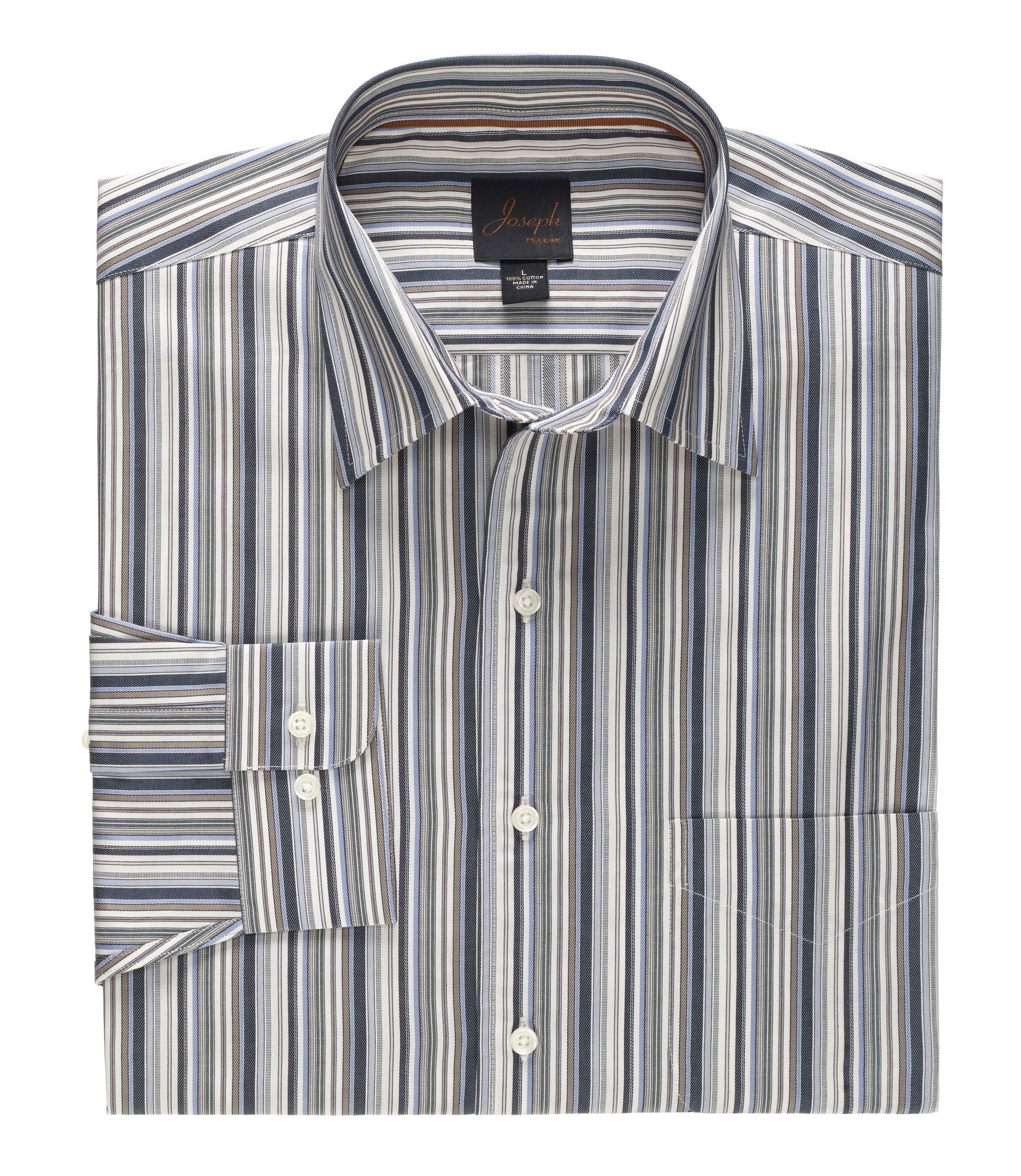 Joseph Long-Sleeve Hidden Buttondown Collar Sportshirt