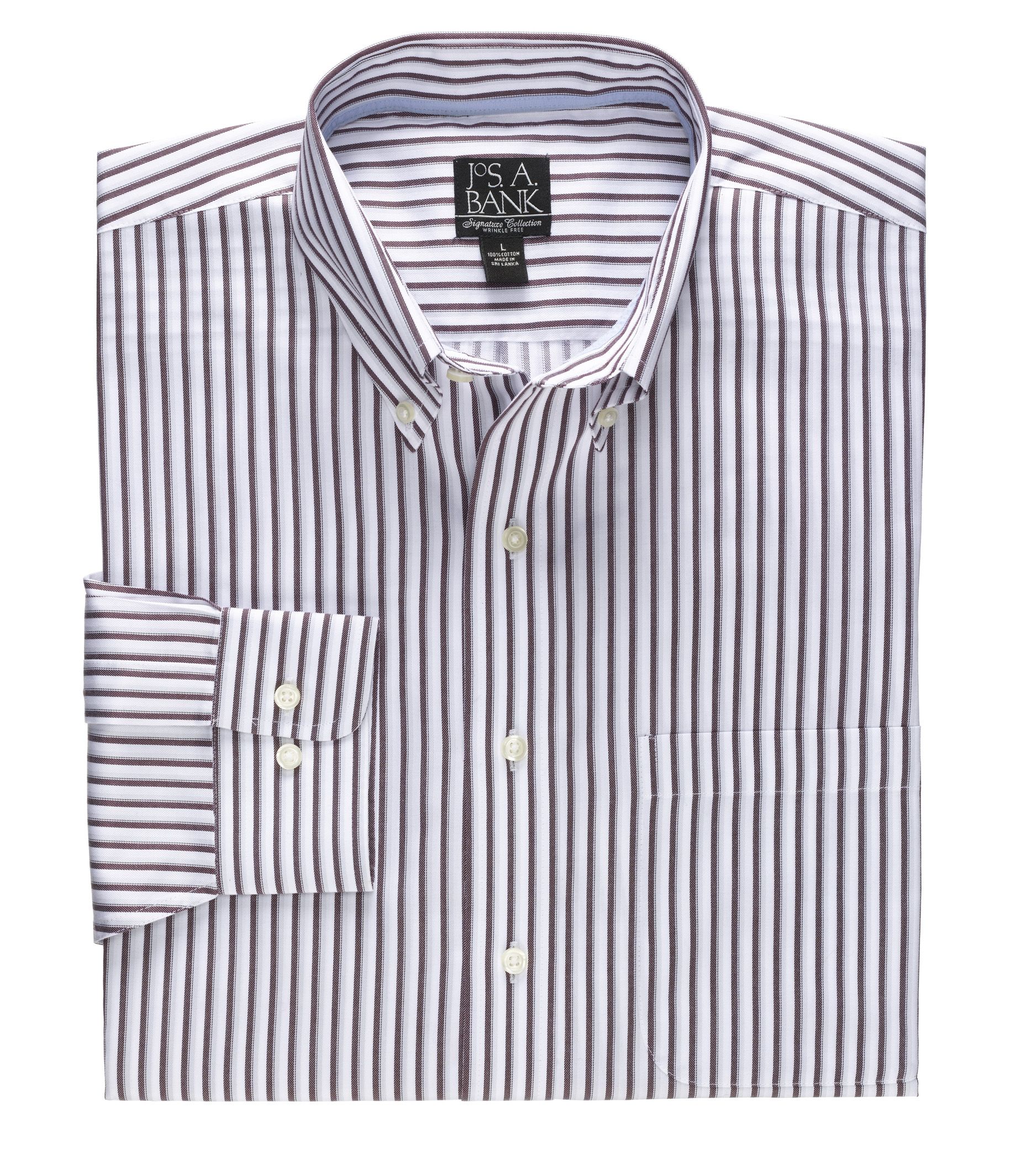Signature Long-Sleeve Cotton Buttondown Collar Sportshirt