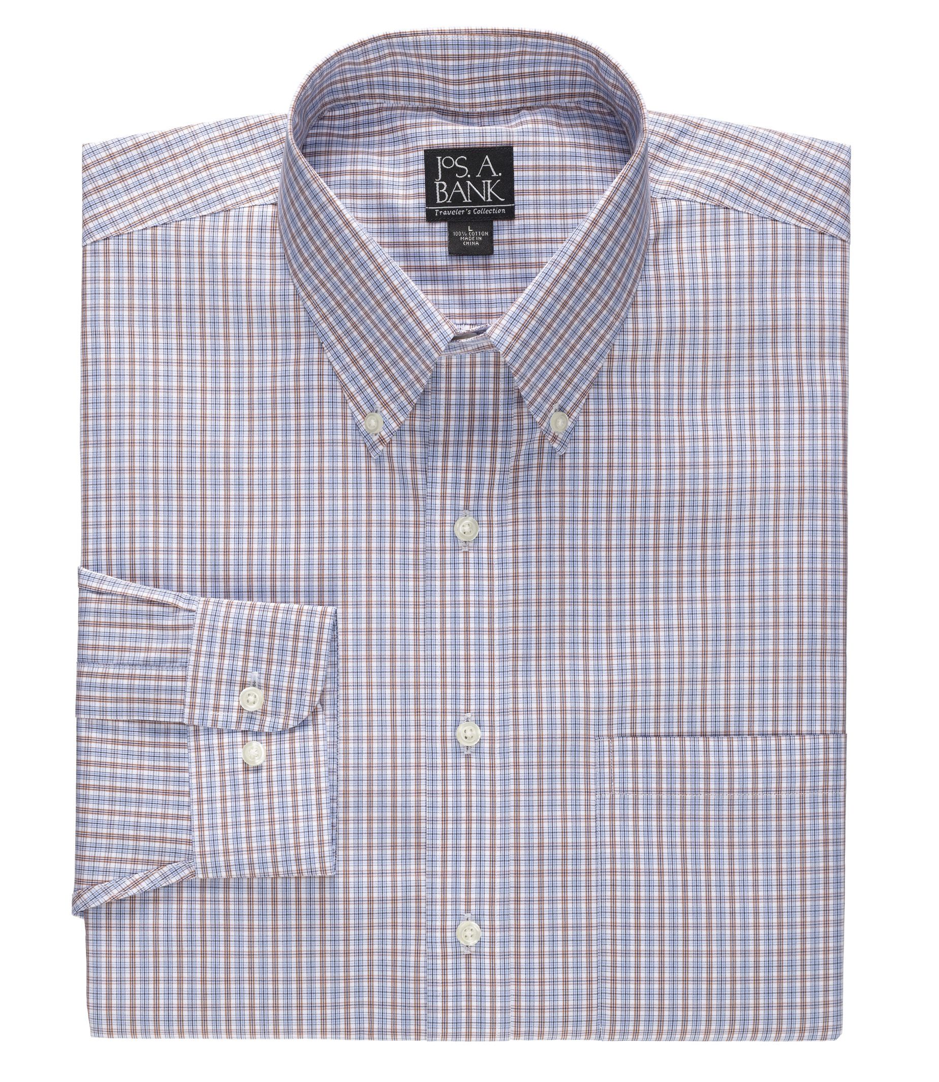 Traveler Patterned Buttondown Collar Sportshirt Big/Tall
