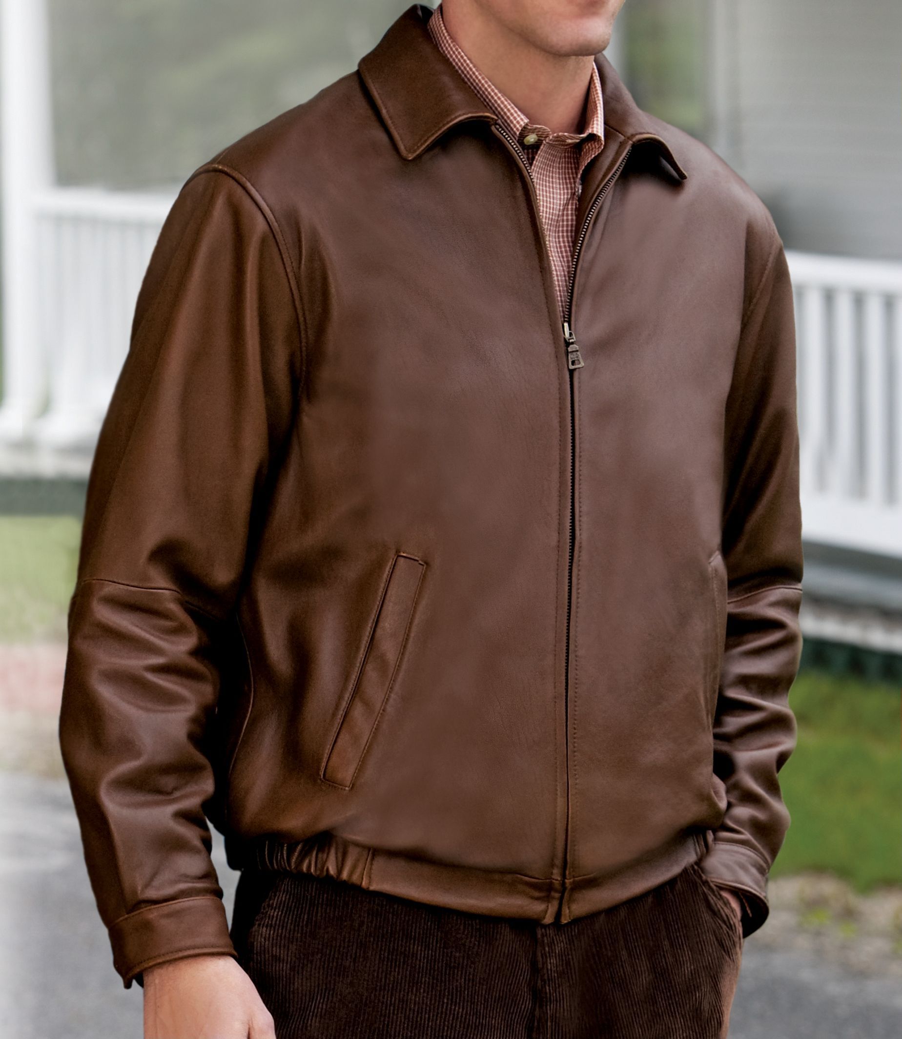 Signature New Zealand Lambskin Bomber Jacket