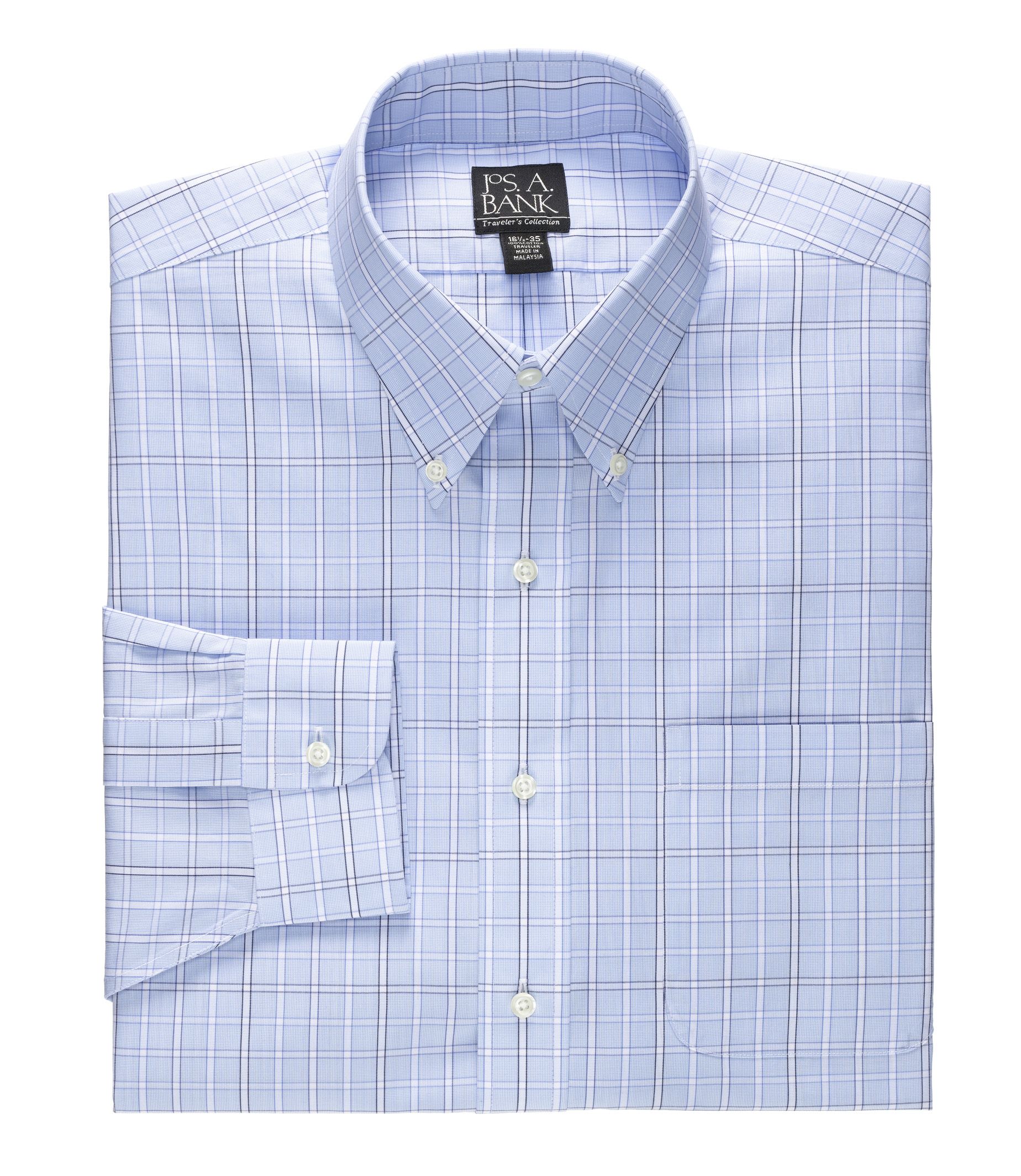 Traveler Buttondown Plaid Dress Shirt