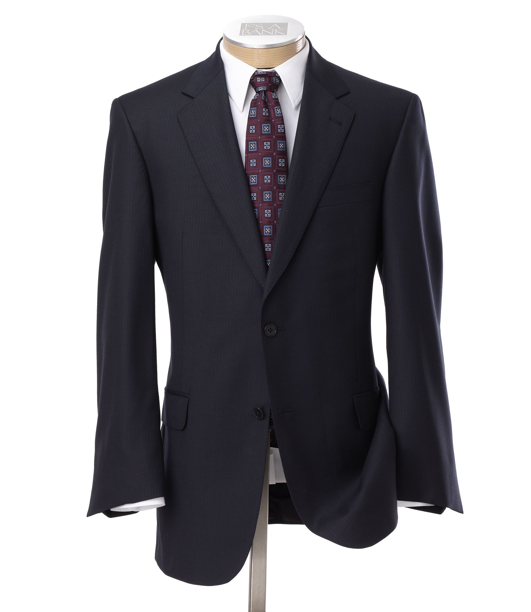 Signature Gold Superfine 2-Button Wool Suit - Sizes 44 X-Long-52