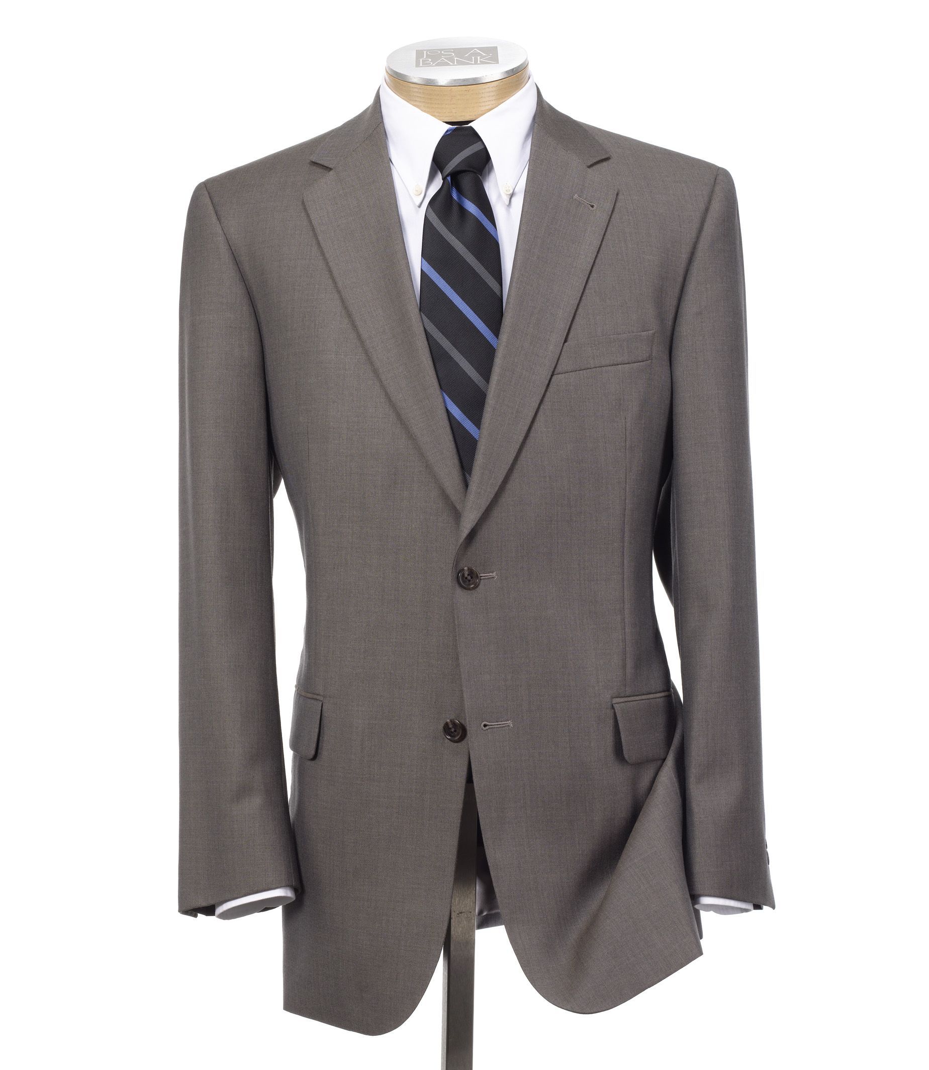 Signature Imperial Wool/Silk Suit with Pleated Trousers - Sizes 44 X-Long-52