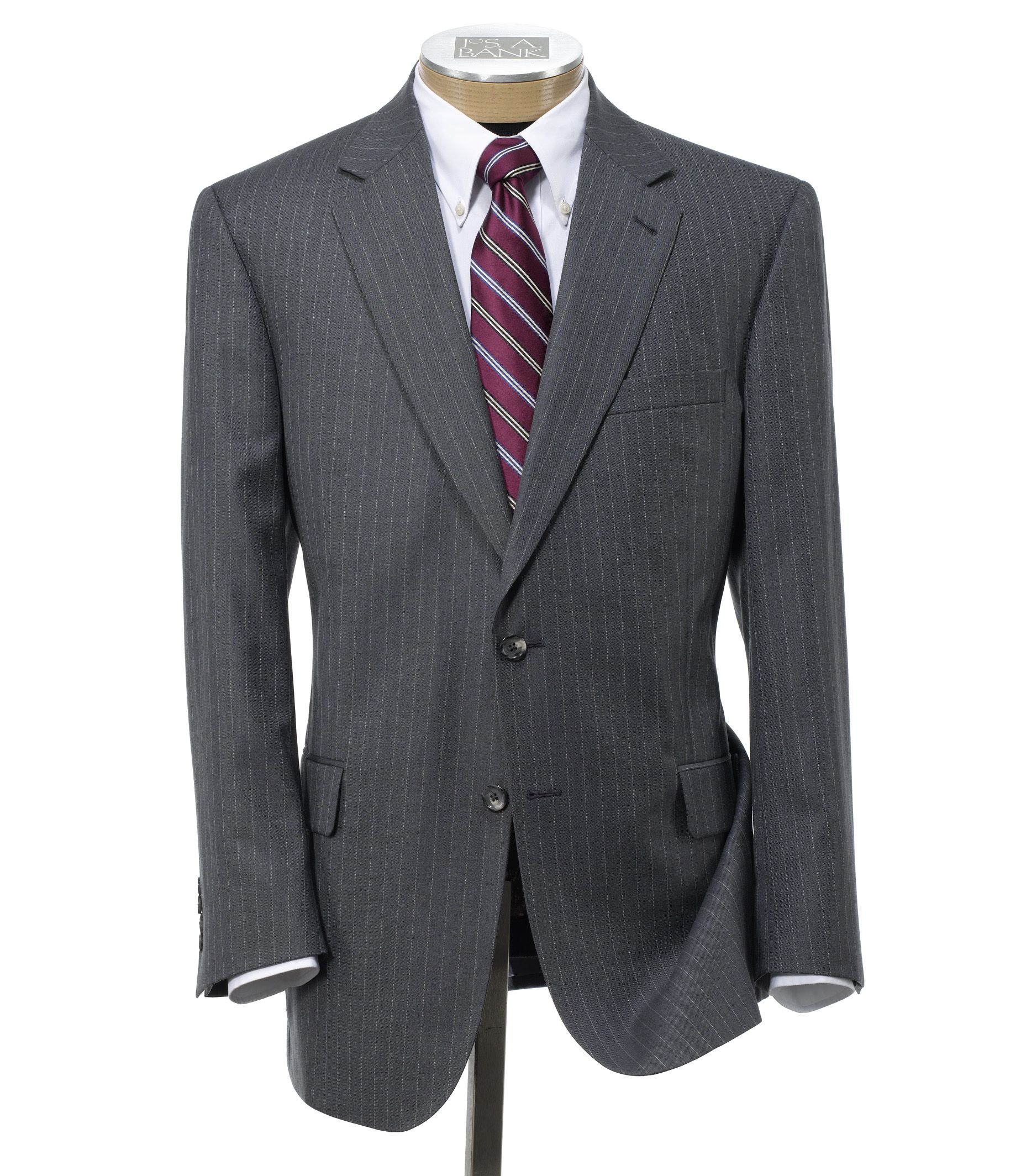 Signature 2-Btn Imperial Wool/Silk Blend Suit w/ Pleated Trousers