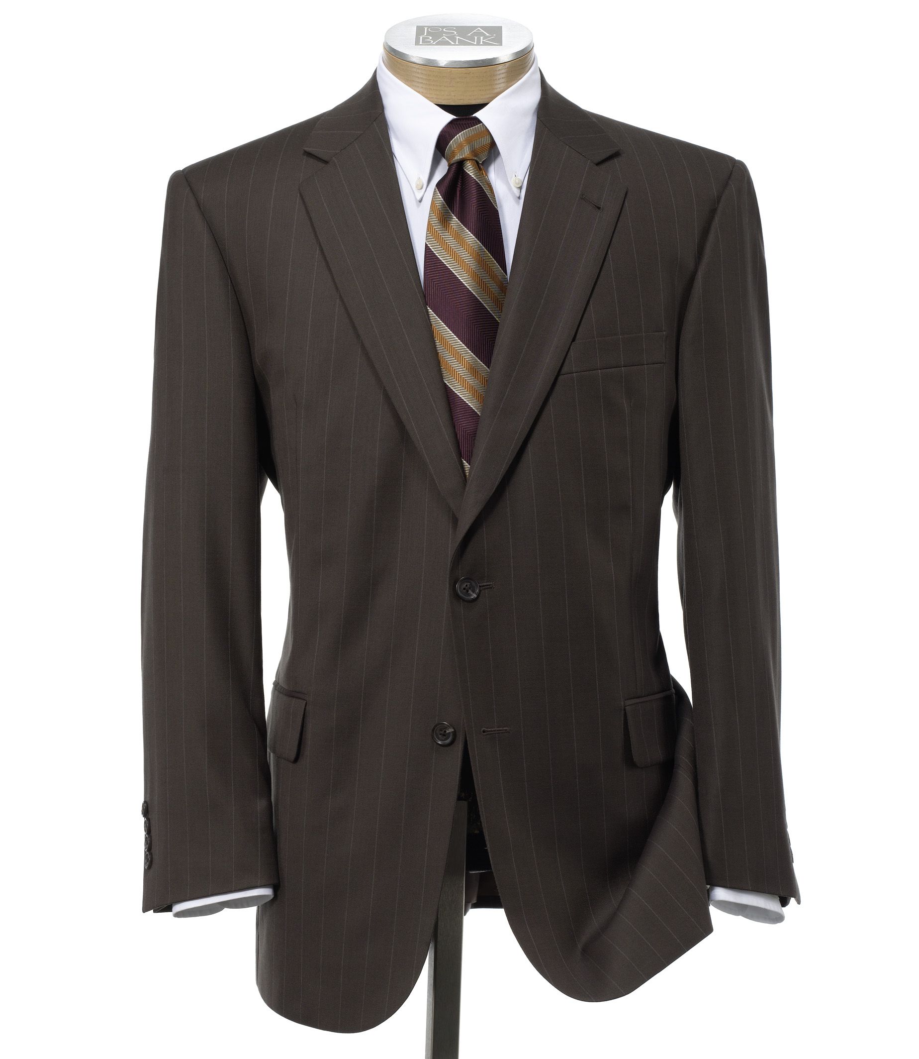 Signature 2-Btn Imperial Wool/Silk Blend Suit w/ Pleated Trousers