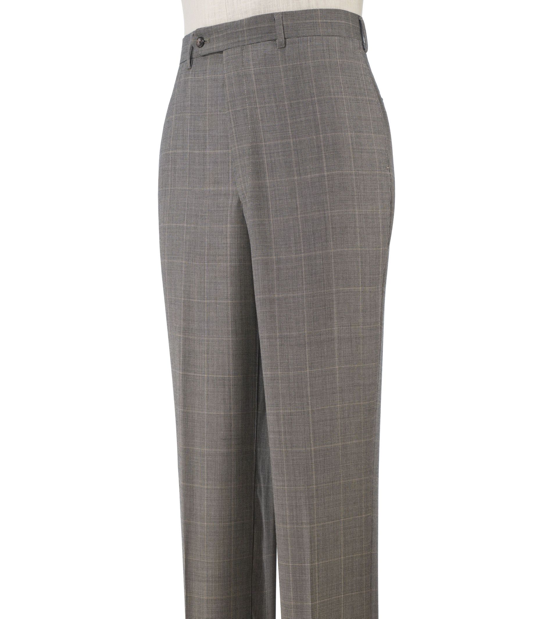 Executive Wool Plain Front Trouser Mens Fashion