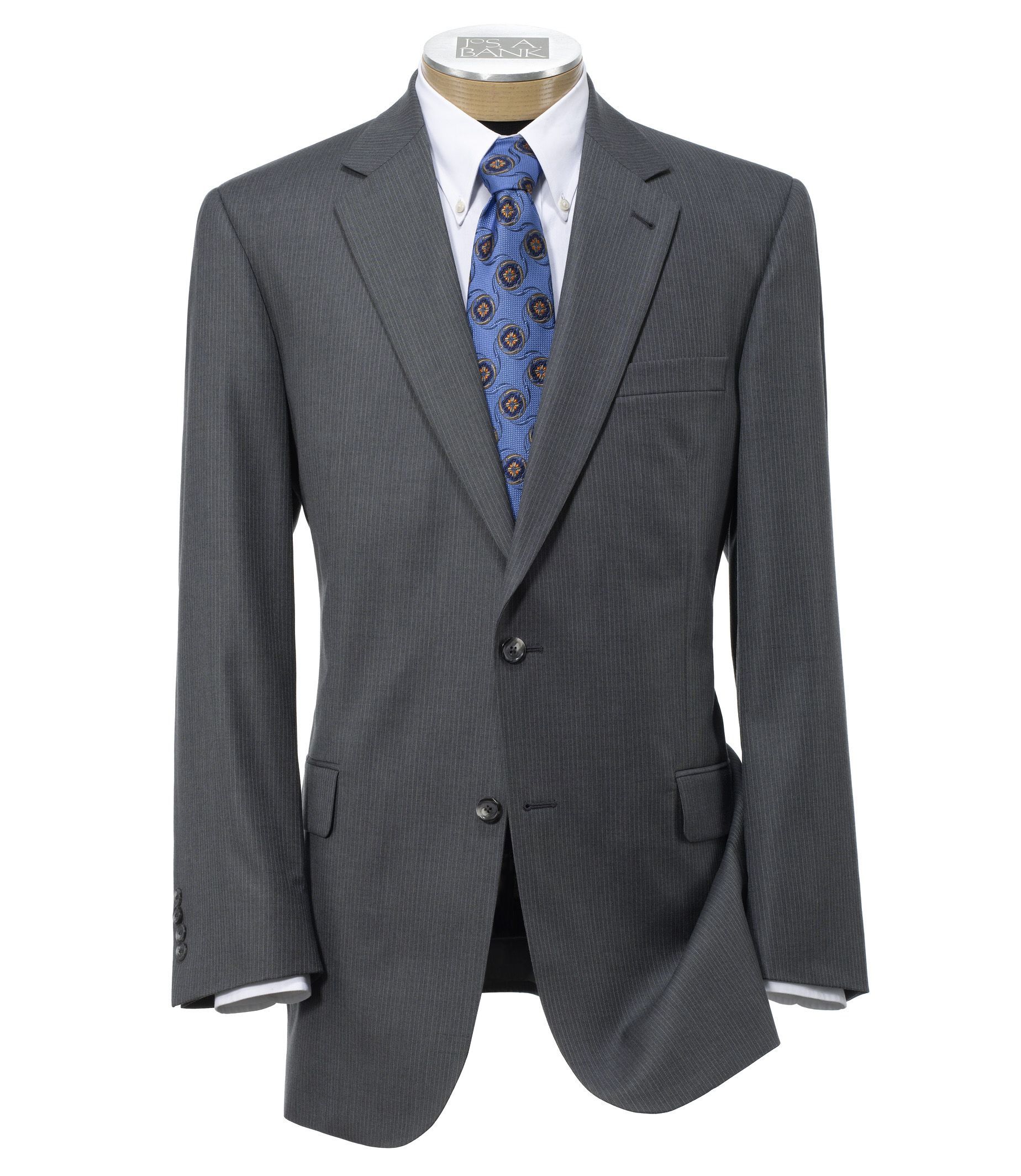 Signature Imperial Wool/Silk Suit with Plain Front Trousers- Sizes 44 X-Long-52