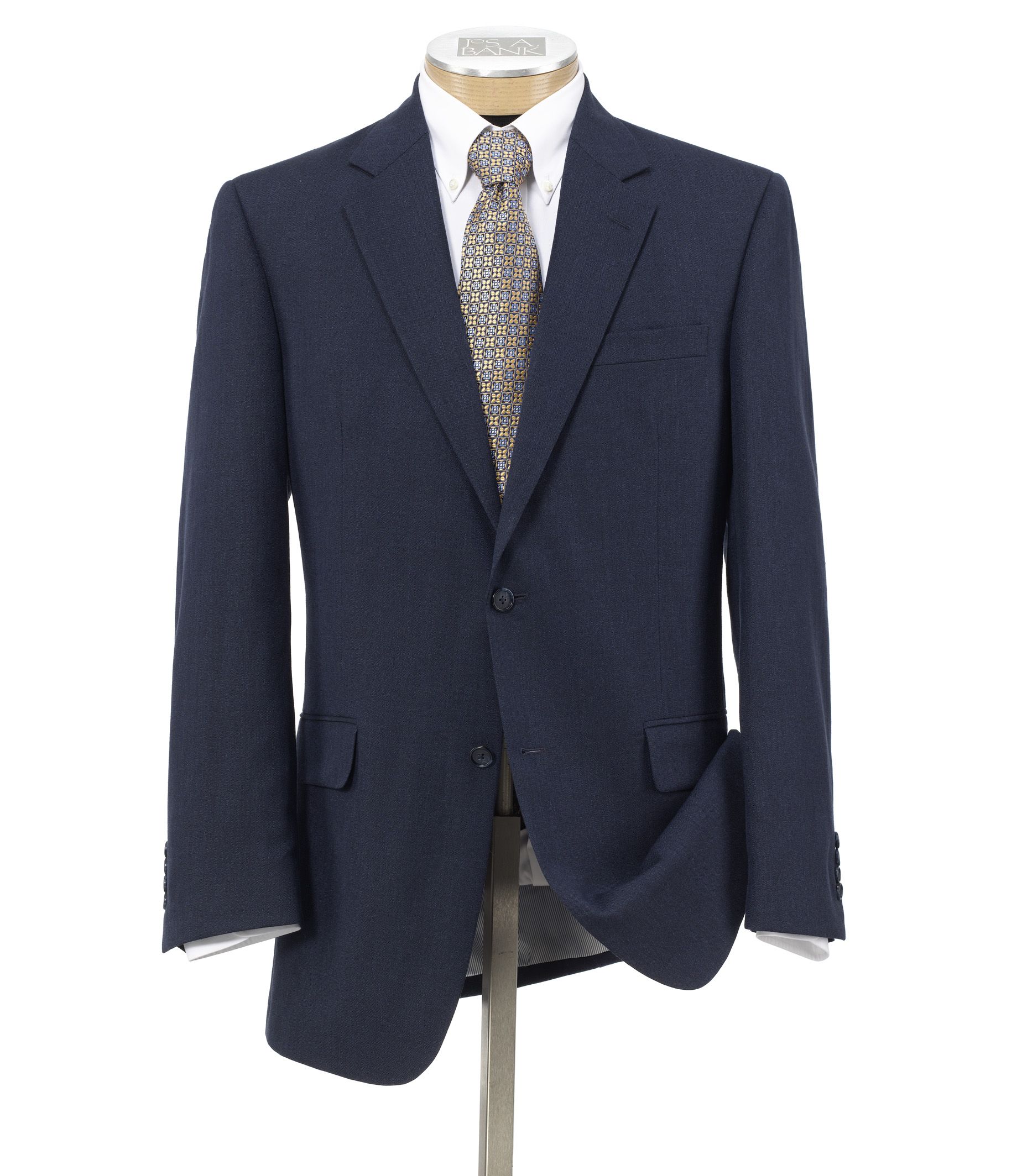 Linen 2-Button Suit with Plain Front Trousers