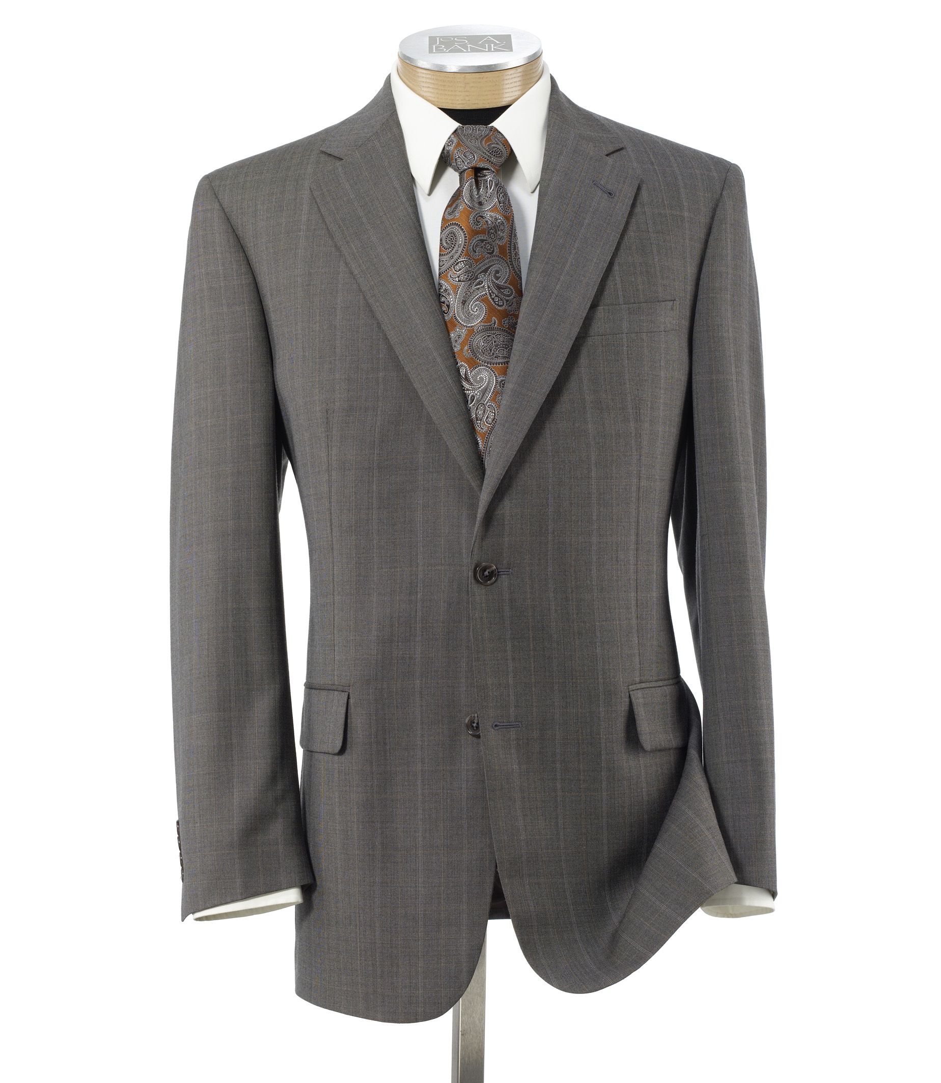 Signature 2-Button Wool Suit With Pleated Front Trousers- Sizes 44 X-Long-52