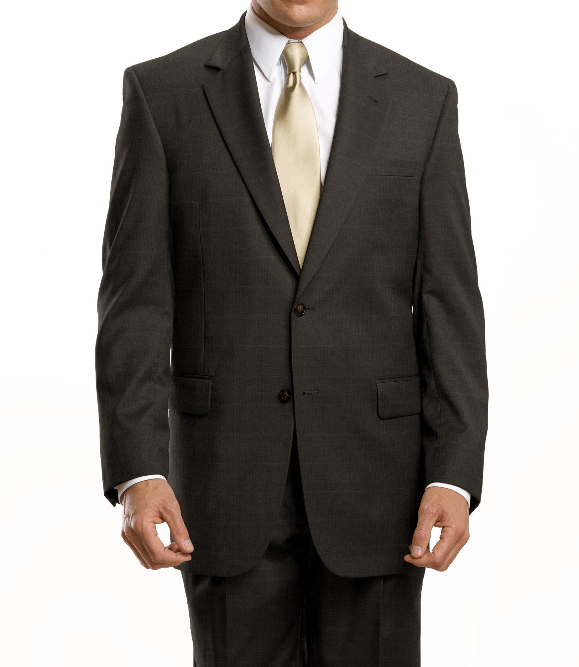 Executive 2-Button Wool Pleated Suit Regal Fit