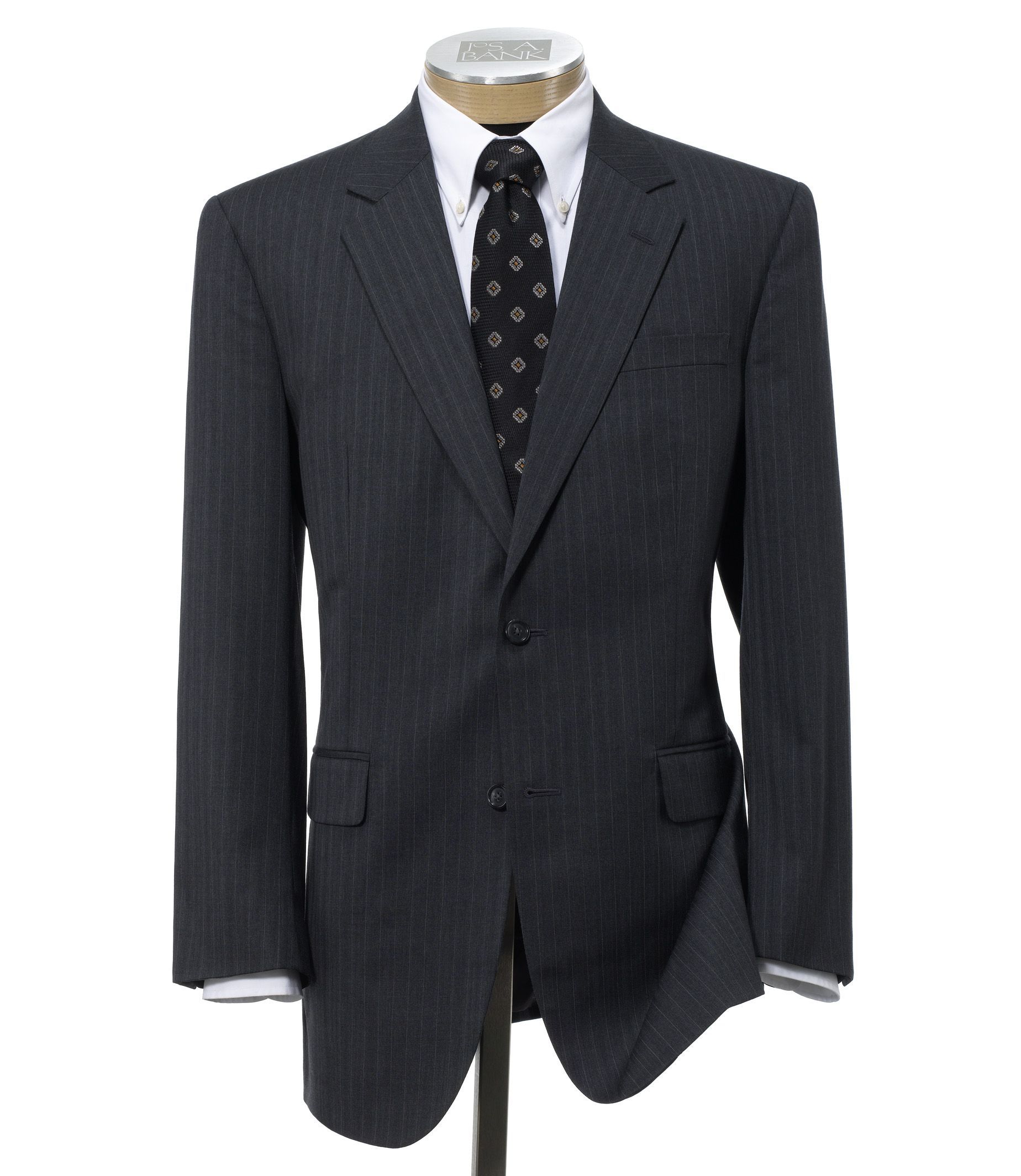 Executive 2-Button Wool Suit with Pleated Trousers Regal Fit