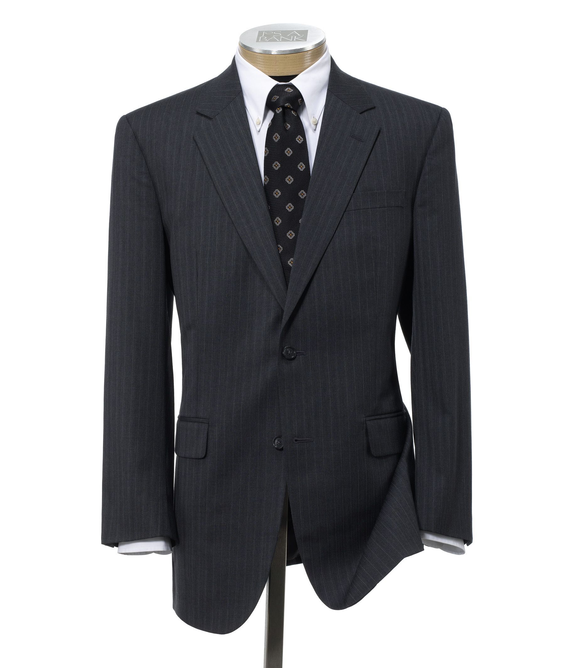 Executive 2-Button Wool Suit with Pleated Trousers Regal Fit