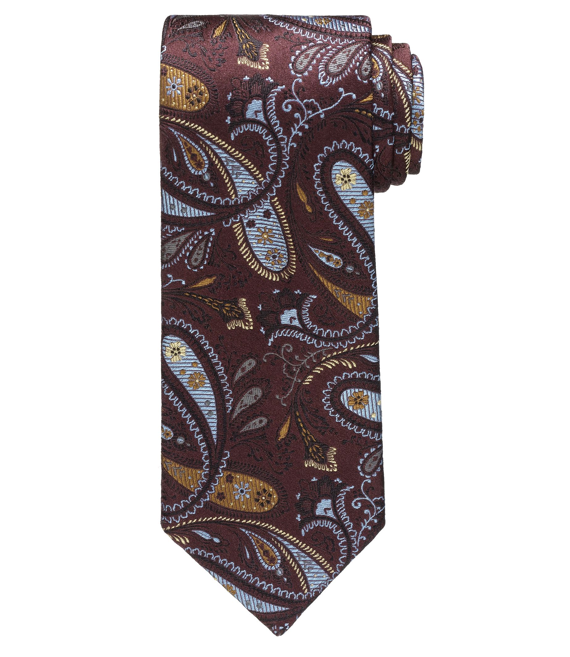 Signature Gold Paisley Tie 61" Long