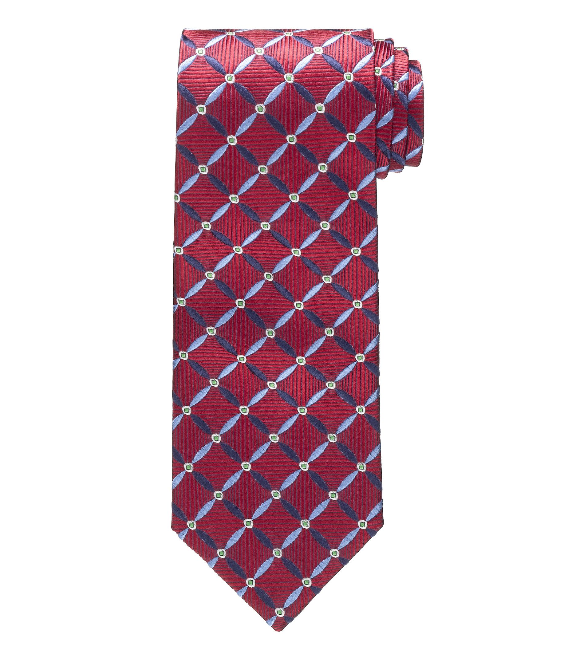 Signature Floral Grid Tie