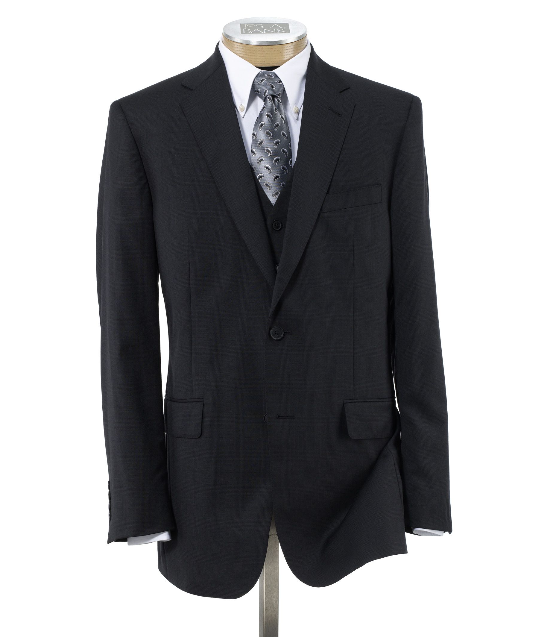 Joseph 2 Button Wool Vested Suit with Pleated Trousers- Sizes 44 X-Long-52