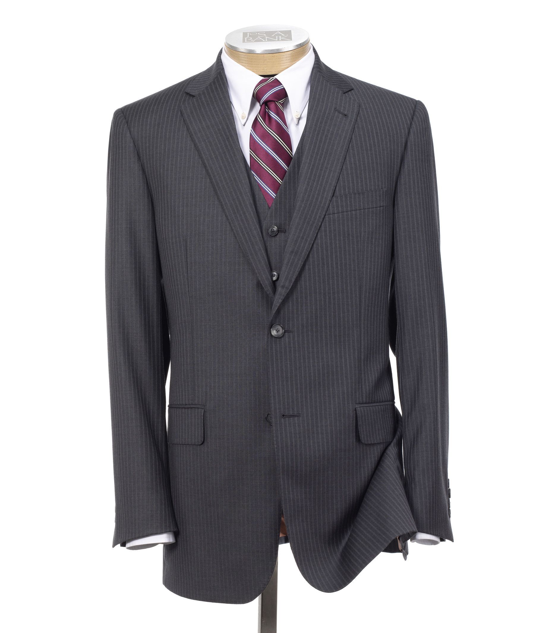 Joseph 2 Button Wool Vested Suit with Pleated Trousers - Sizes 44 X-Long-52