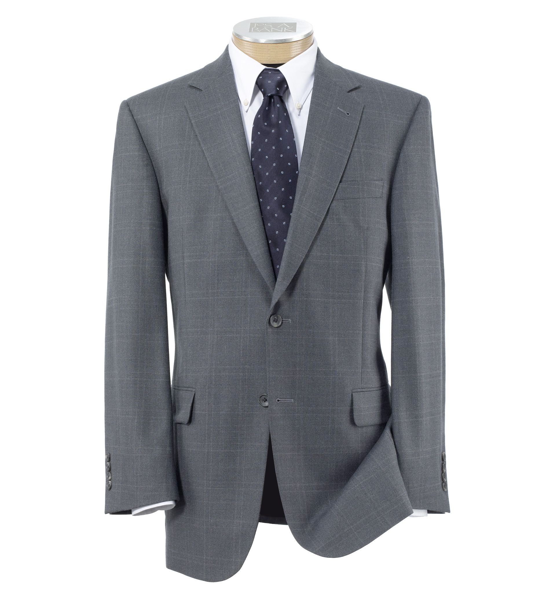 Signature 2-Button Windowpane Sportcoat - Sizes 44-52