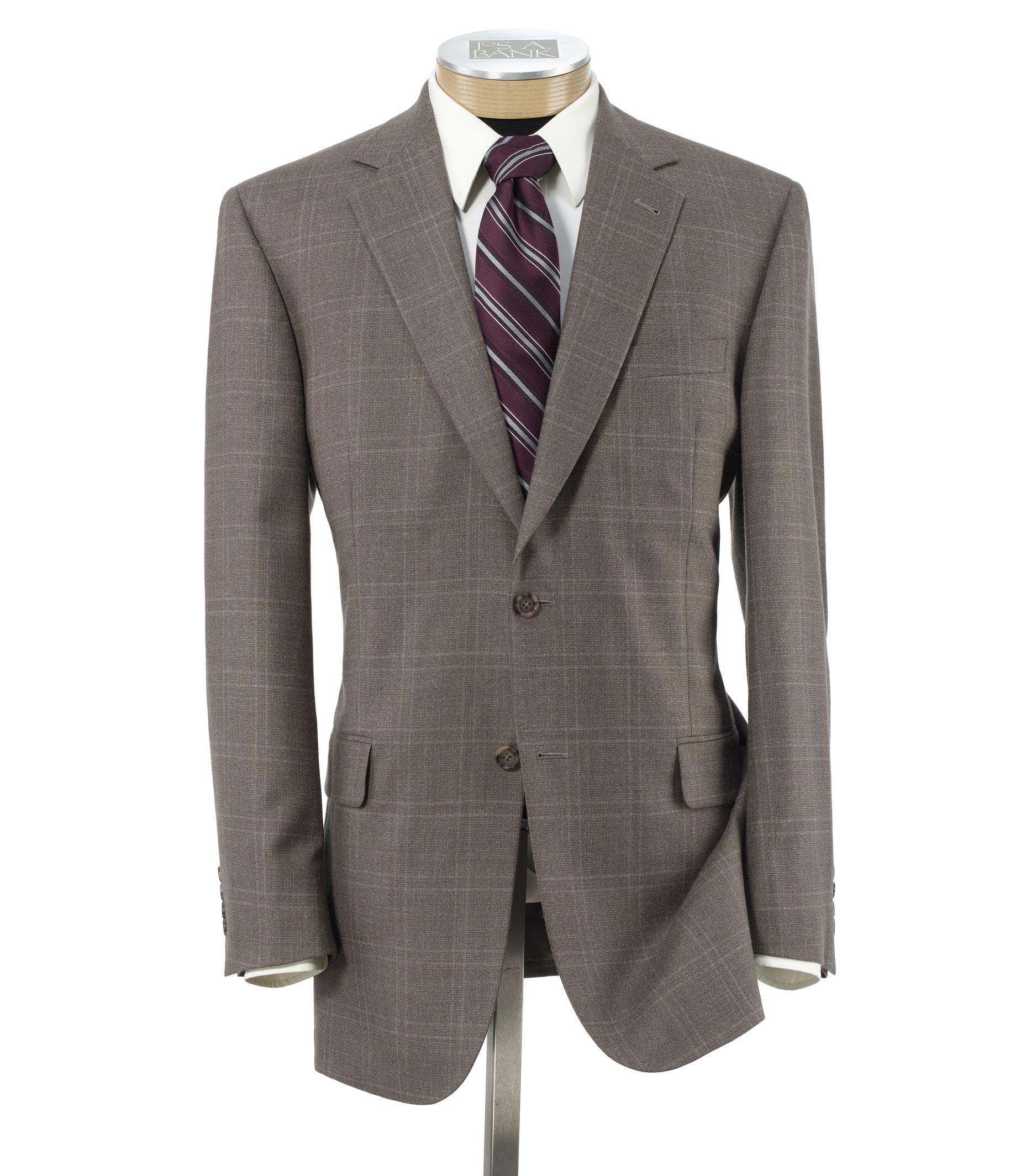 Signature 2-Button Windowpane Sportcoat - Sizes 44-52