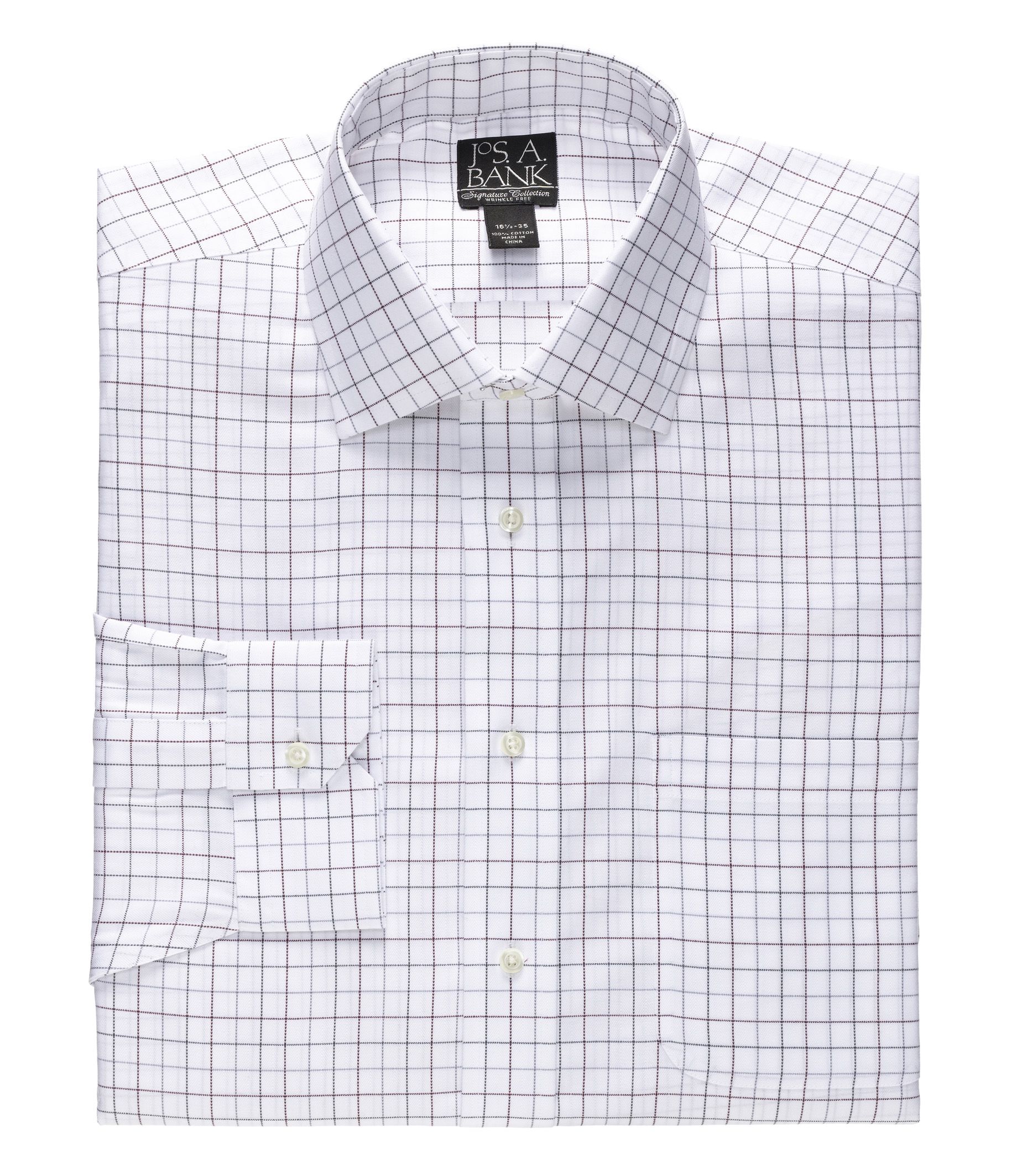 Signature Wrinkle-Free Spread Collar Dress Shirt