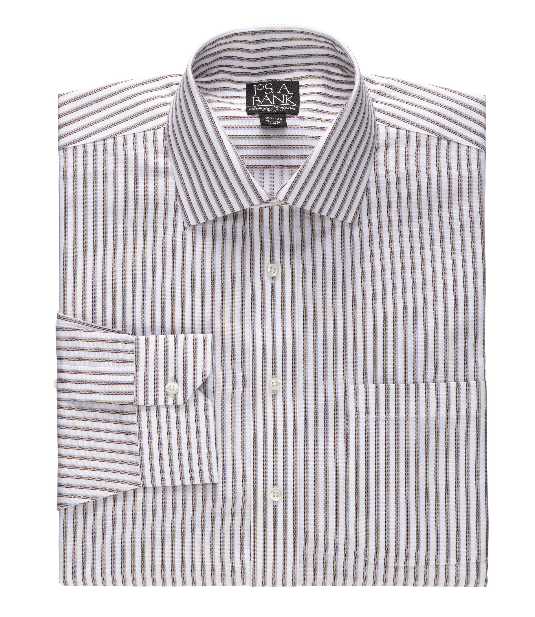 Signature Wrinkle-Free Spread Collar Dress Shirt