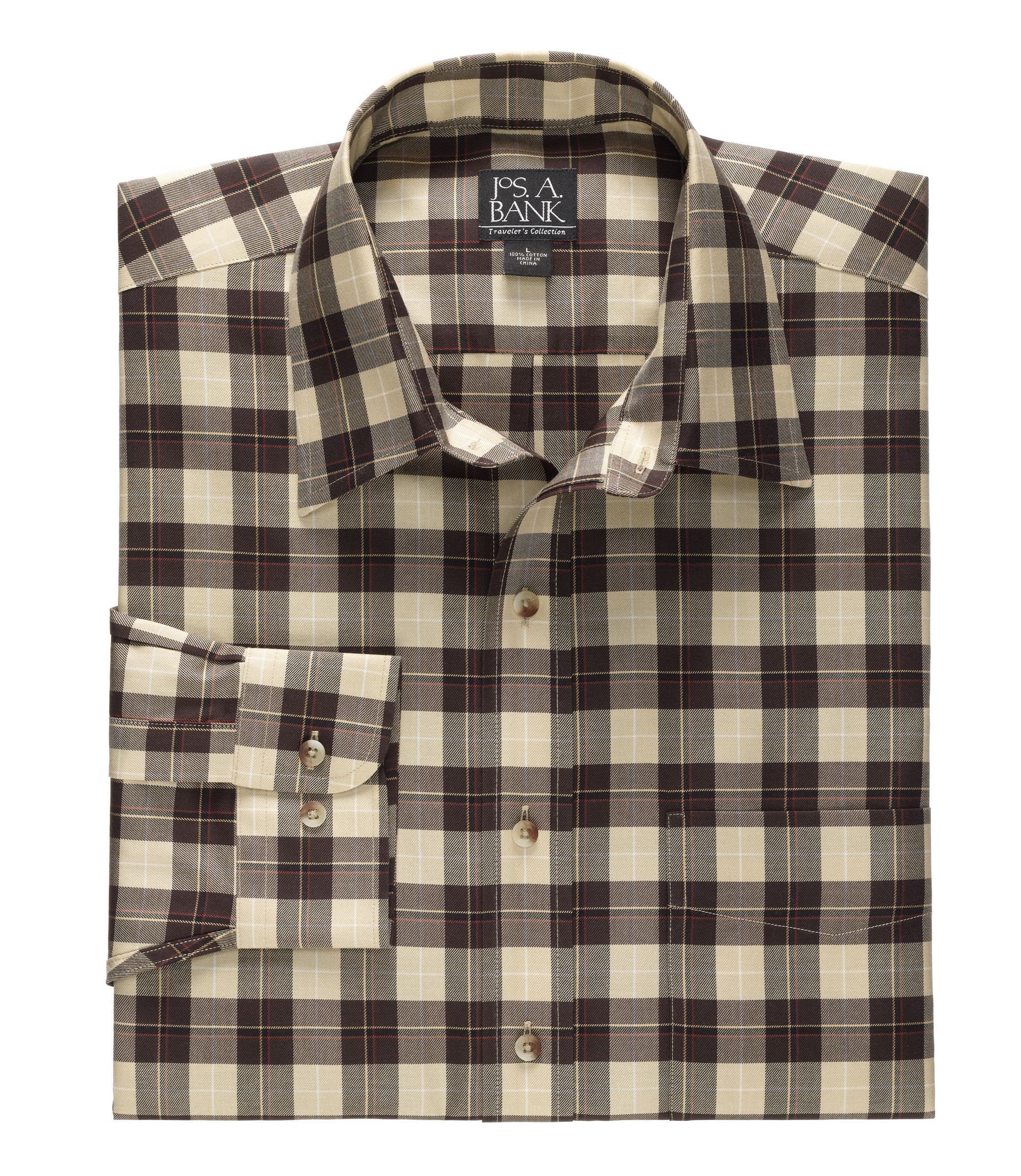 Traveler Patterned Point Collar Sportshirt