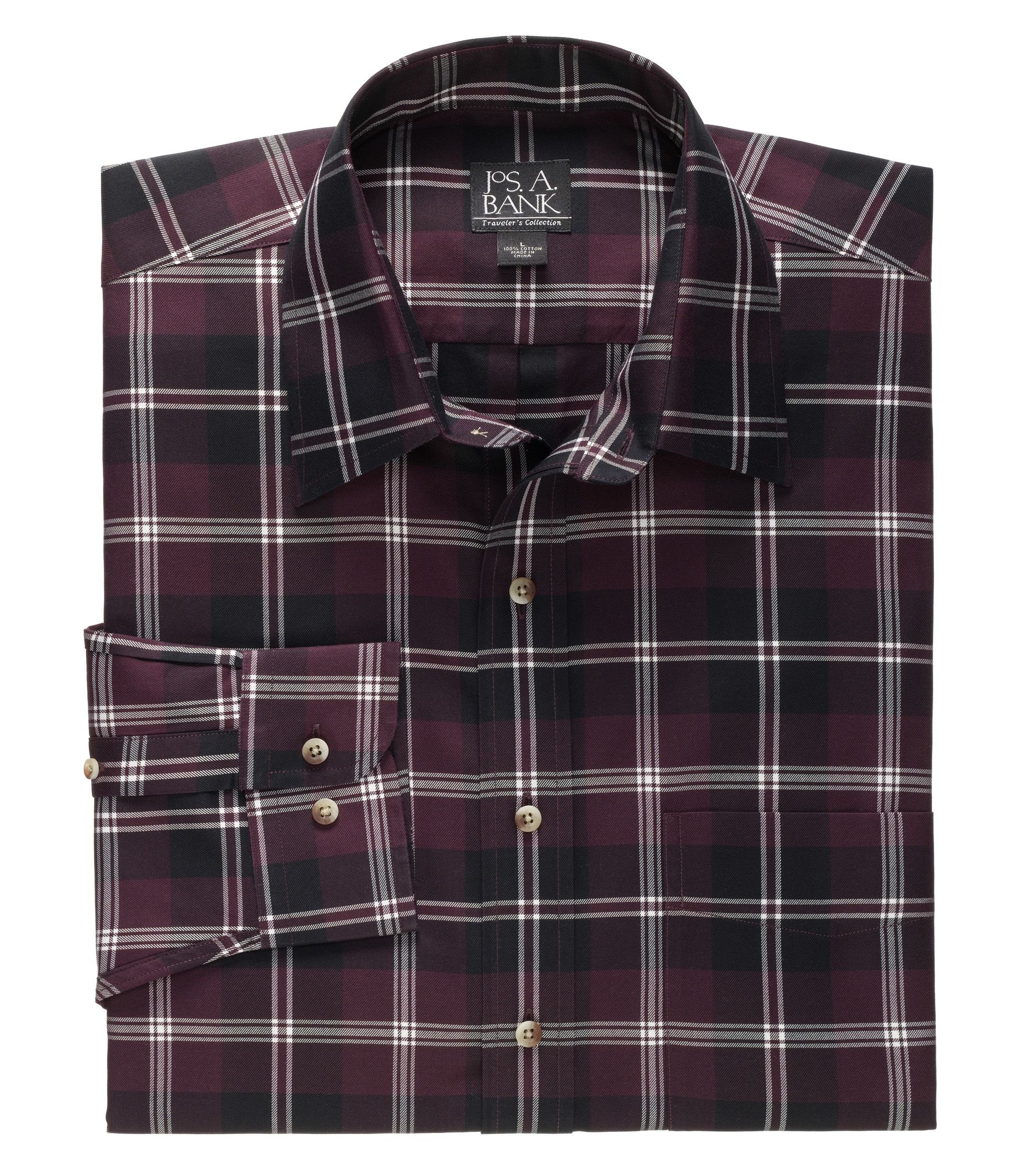 Traveler Patterned Point Collar Sportshirt