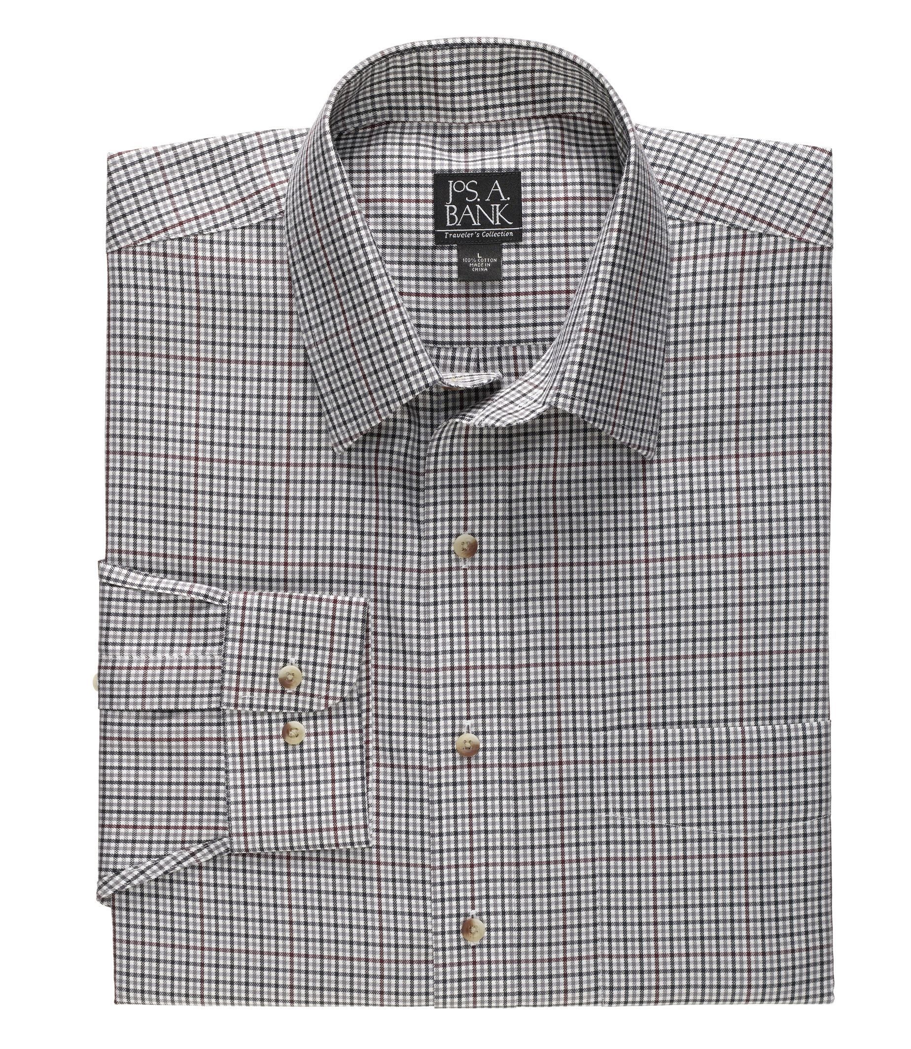 Traveler Tailored Fit Point Collar Long-Sleeve Sportshirt